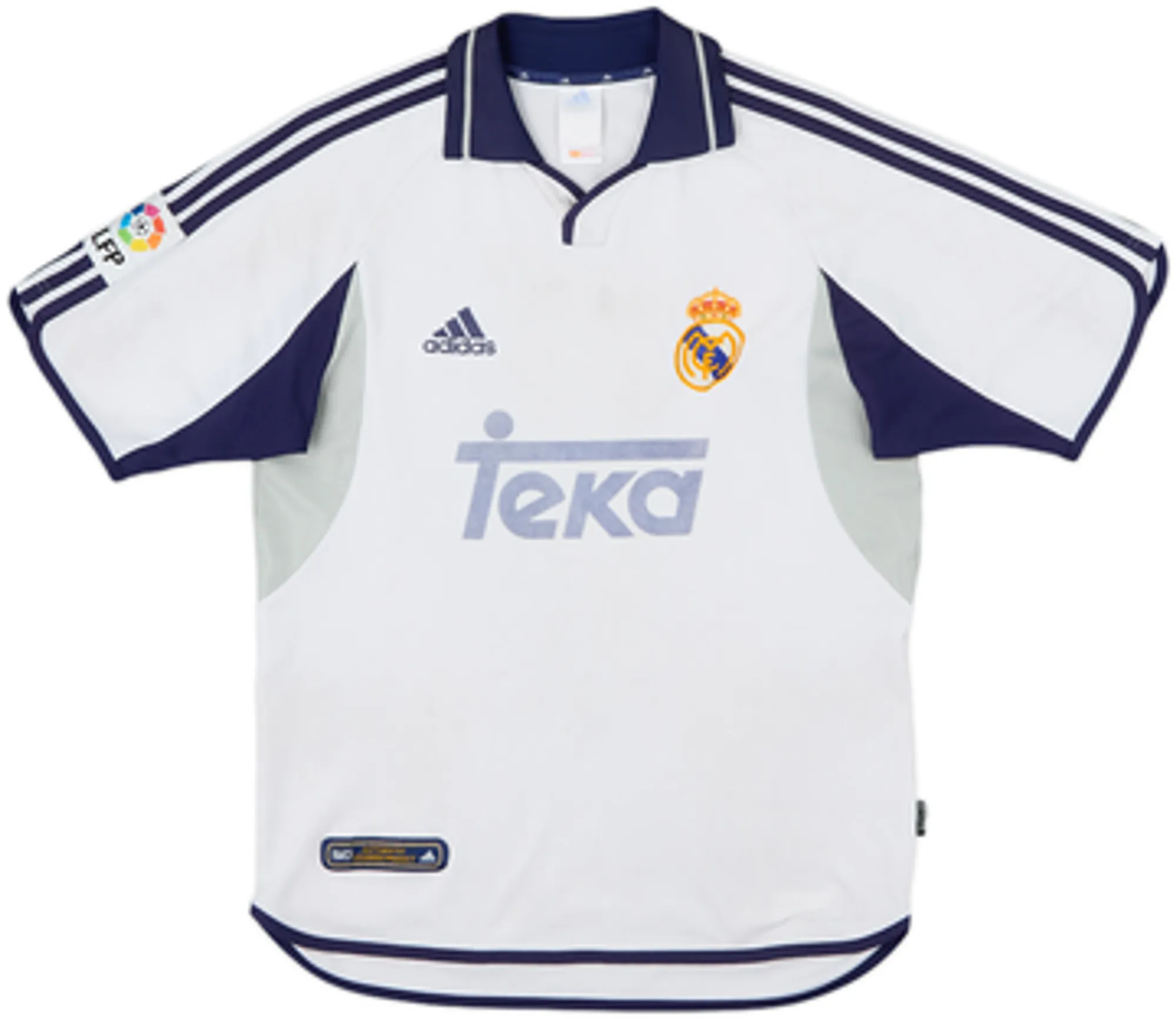 adidas Real Madrid Mens SS Home Shirt 2000/01