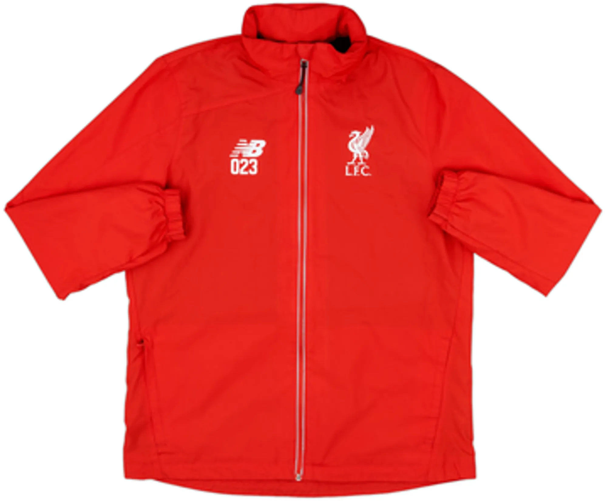 2015-16 Liverpool Player Issue New Balance Hooded Rain Jacket #023 - 9/10 - (M)