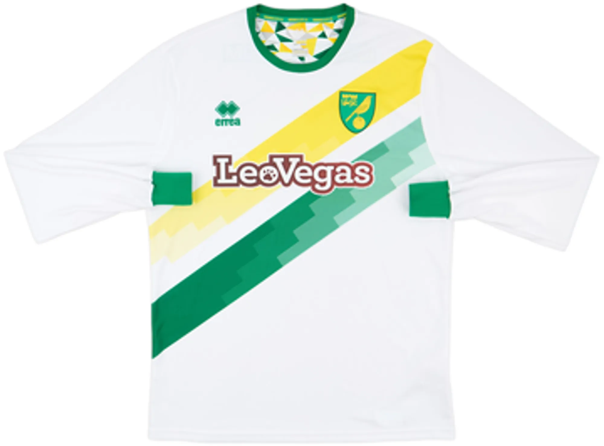 Errea Norwich City Mens LS Away Shirt 2018/19