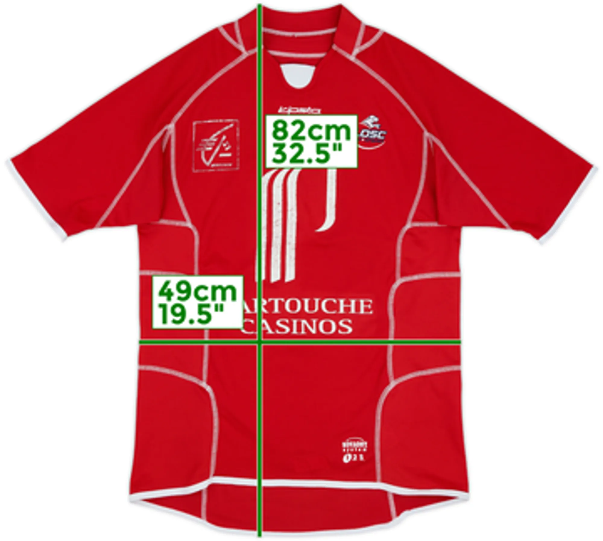 Home Lille Mens SS Home Shirt 2003/04