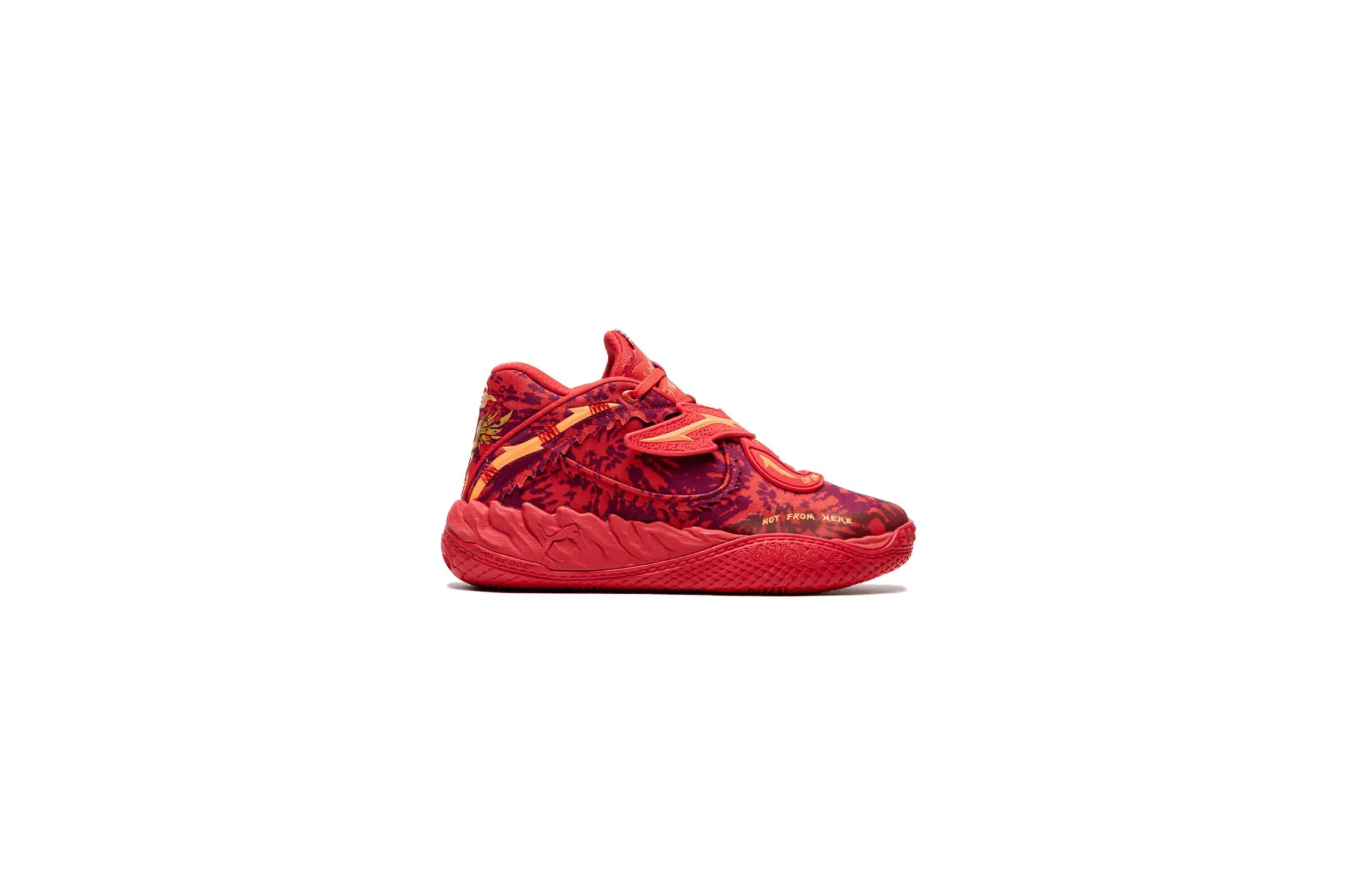 PUMA MB.05 Crowd Surf Basketball Shoes Unisex, Red/Magenta Gleam/Orange Pes, size 10