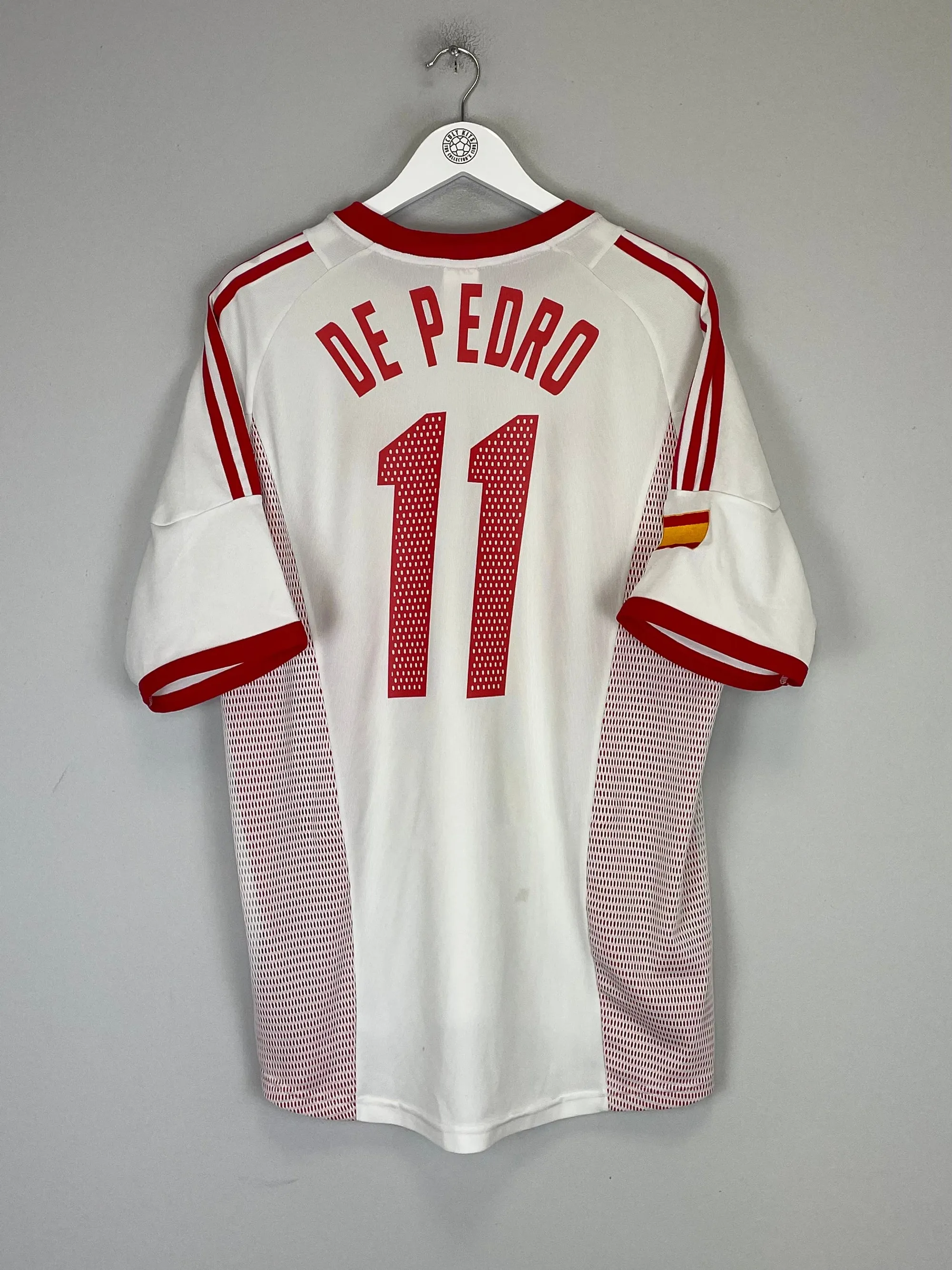 2002/04 SPAIN DE PEDRO #11 AWAY SHIRT (L) ADIDAS | CULT KITS