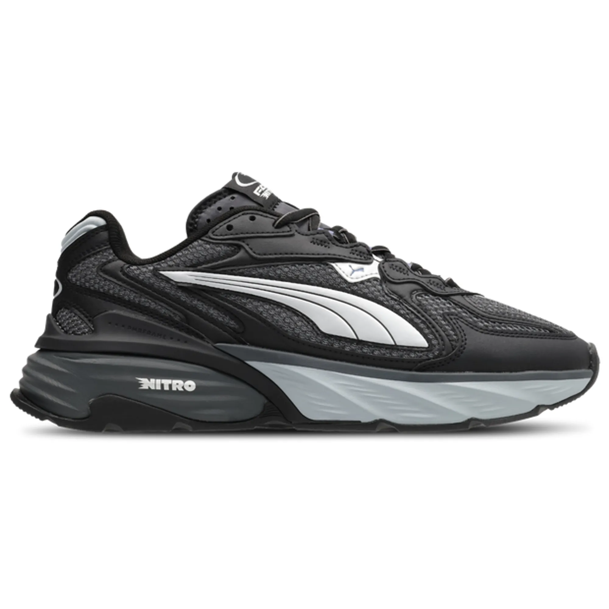PUMA Fade Sneakers Unisex, Black/Cool Dark Grey/Silver