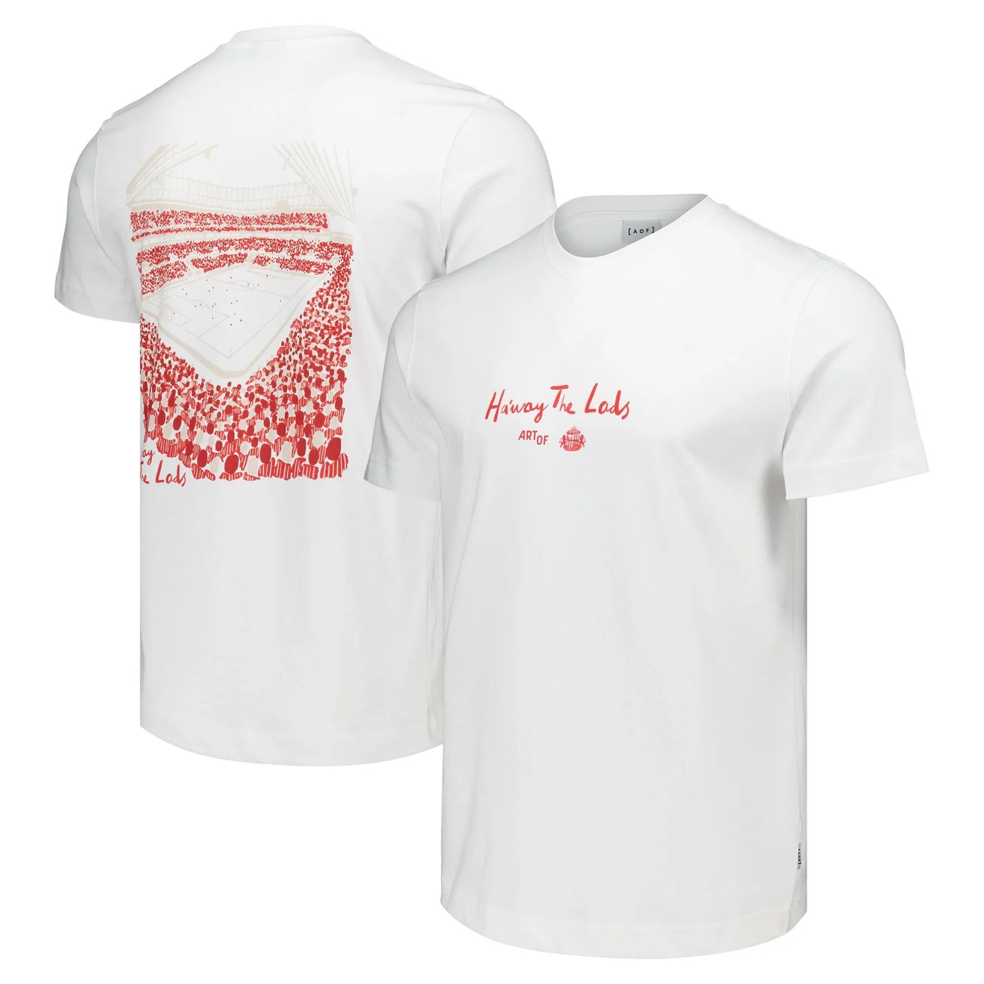 Sunderland x Art of Football 12th Man T-Shirt - White - Unisex