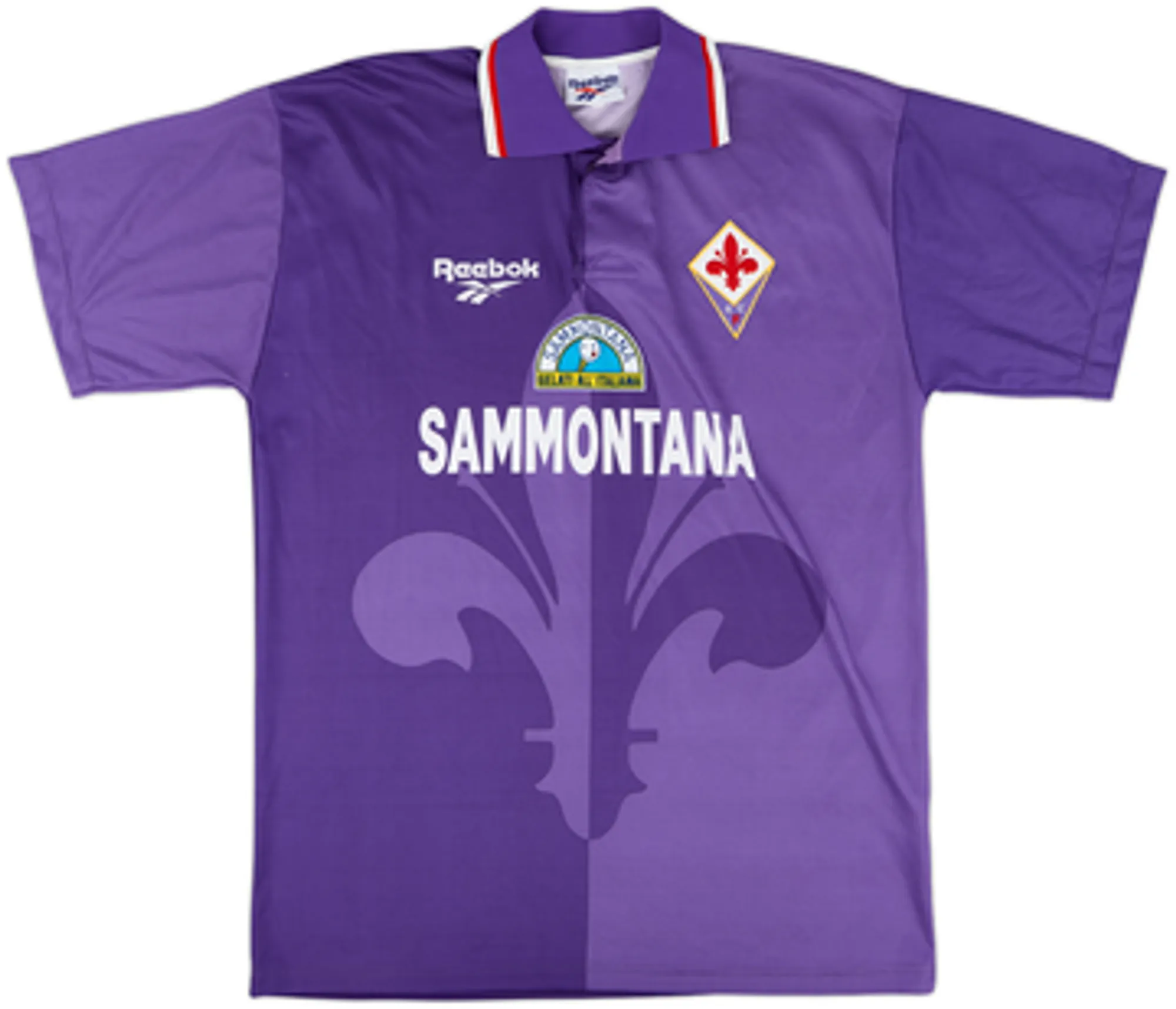 Reebok Fiorentina Mens SS Home Shirt 1995/96