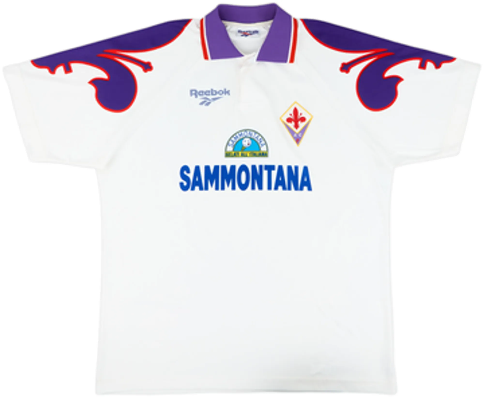 Reebok Fiorentina Mens SS Away Shirt 1995/96