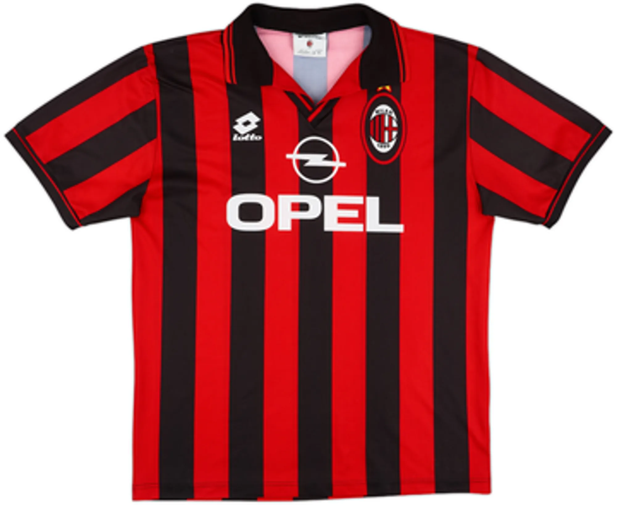 Lotto AC Milan Mens SS Home Shirt 1997/98