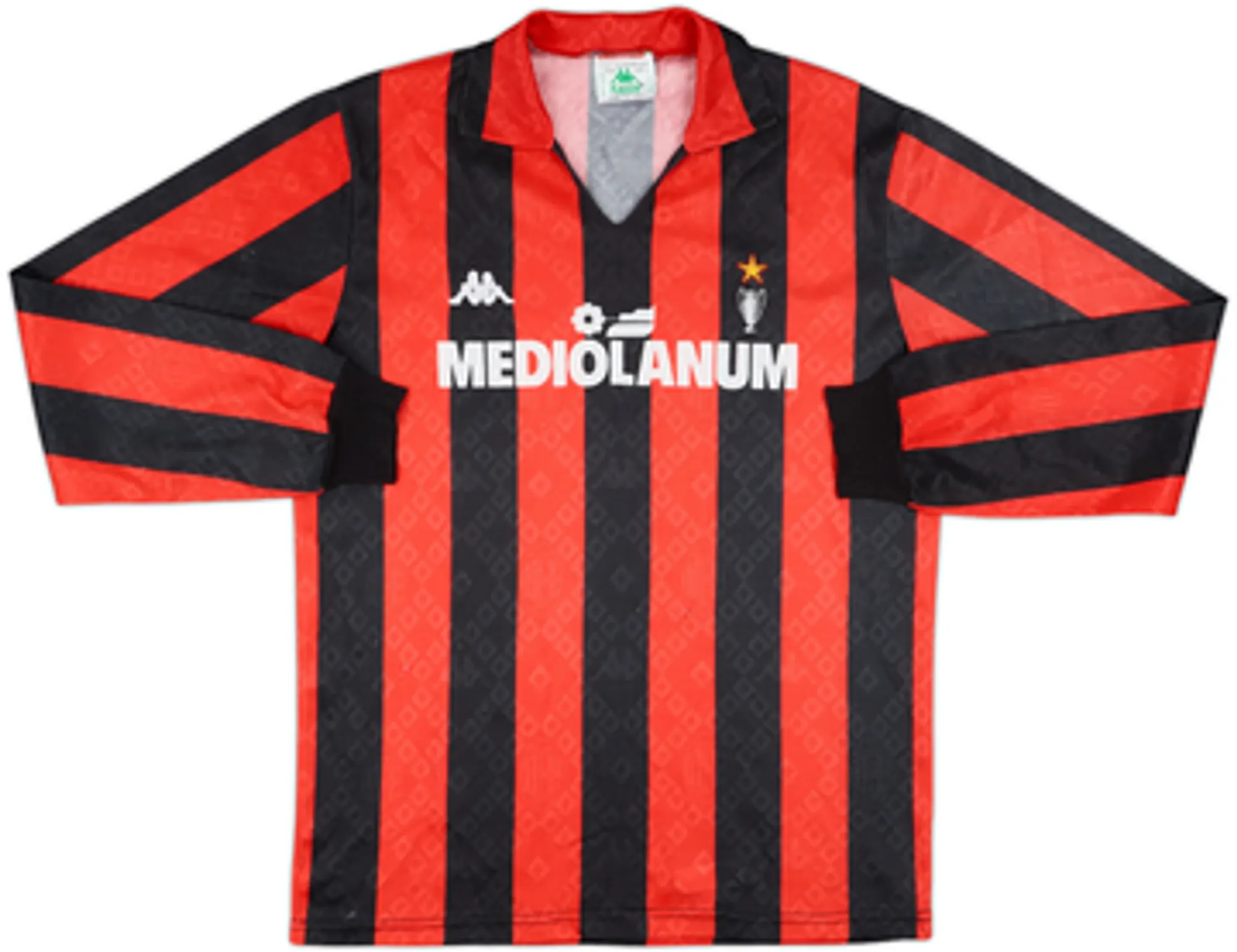 Kappa AC Milan Mens LS Home Shirt 1988/89