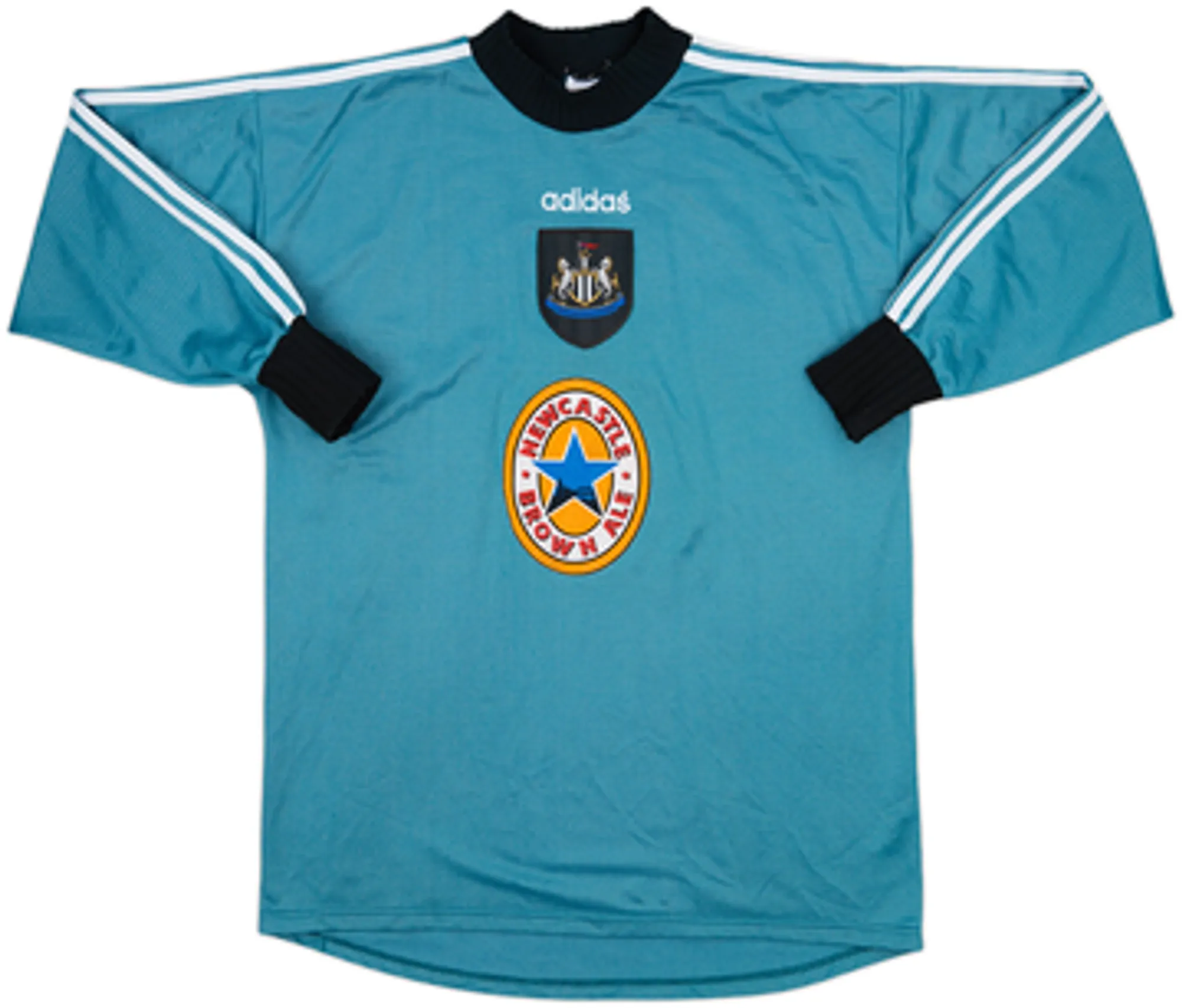adidas Newcastle United Mens LS Goalkeeper Home Shirt 1996/97