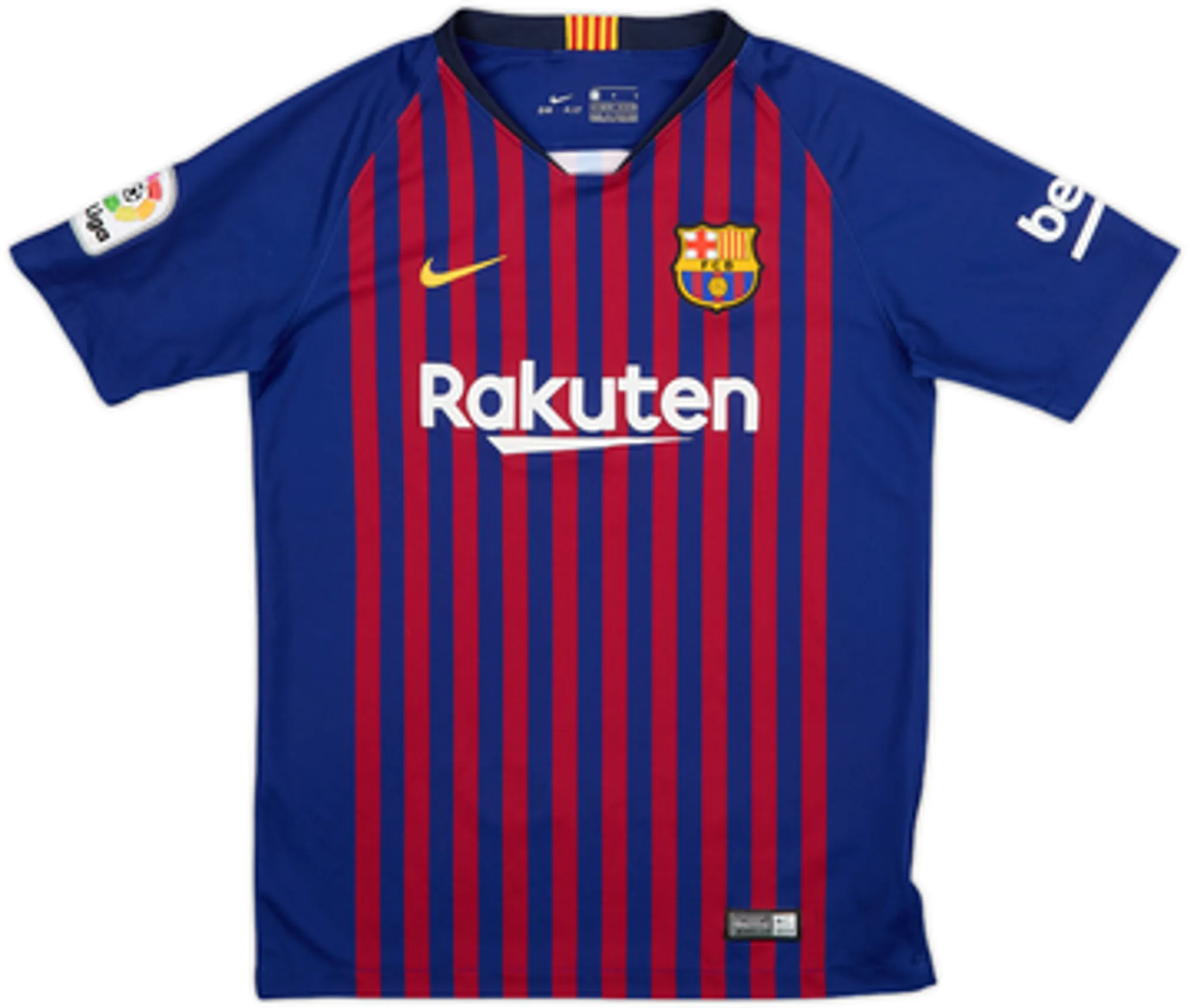 Nike Barcelona Boys SS Home Shirt 2018/19