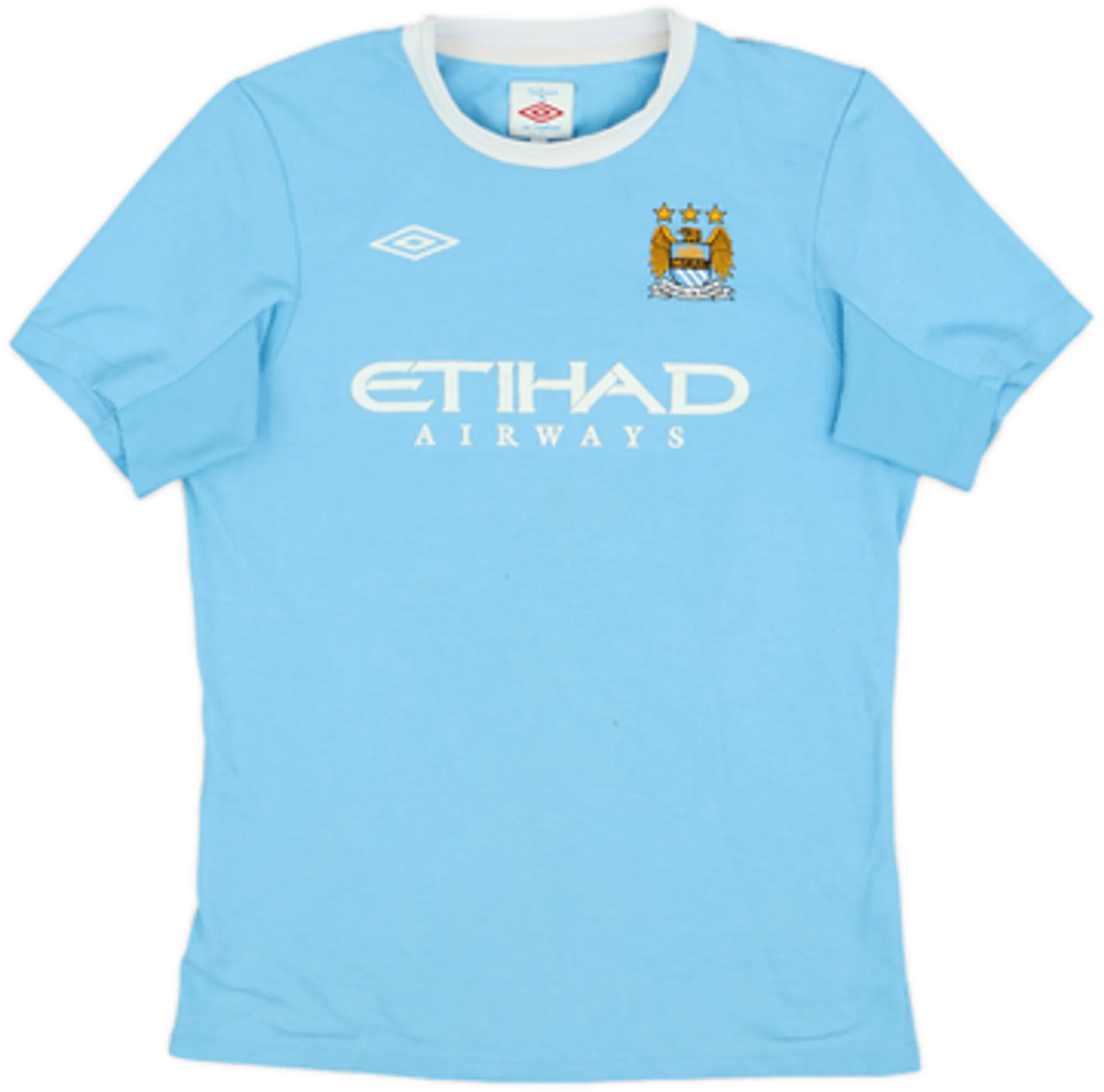 Umbro Manchester City Boys SS Home Shirt 2009/10