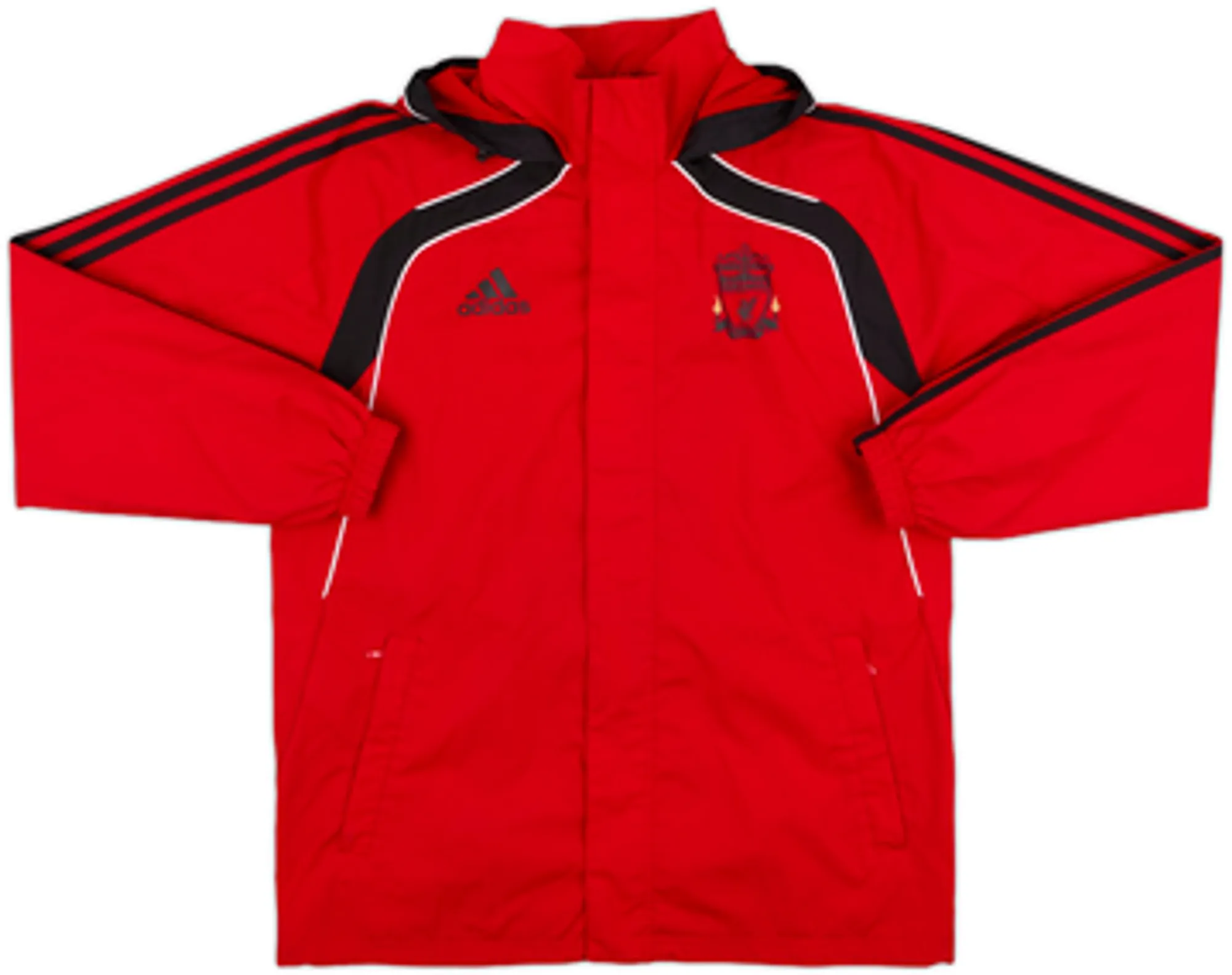 2010-11 Liverpool adidas Hooded Rain Jacket - 6/10 - (M)