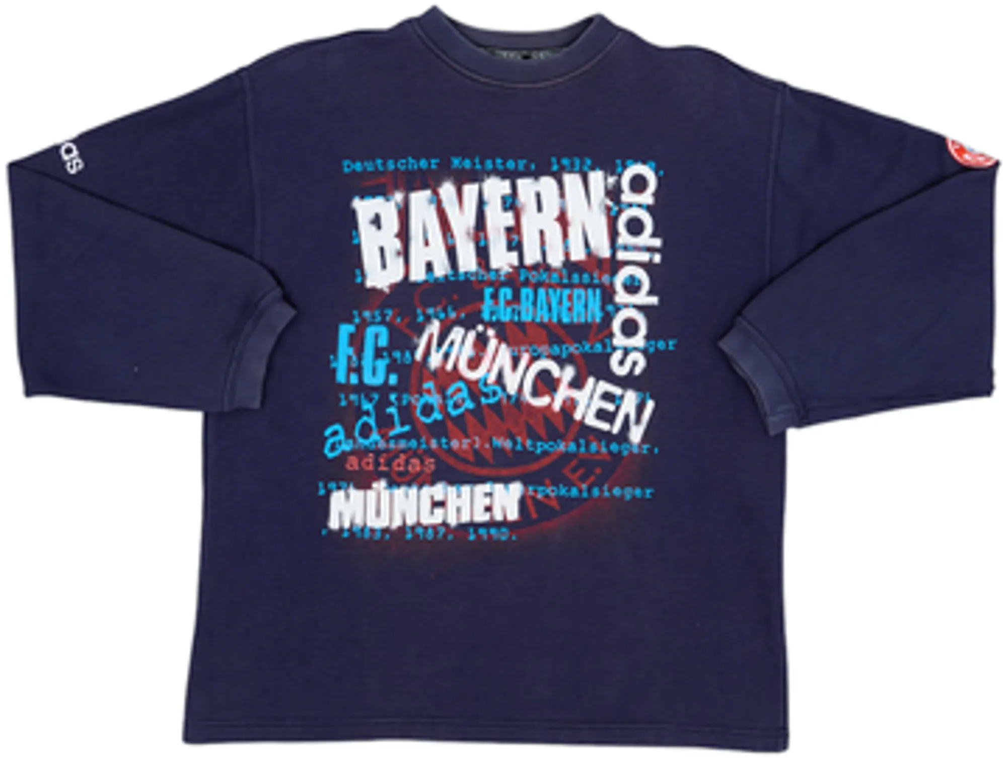 1998-00 Bayern Munich adidas Sweat Top - 7/10 - (S)