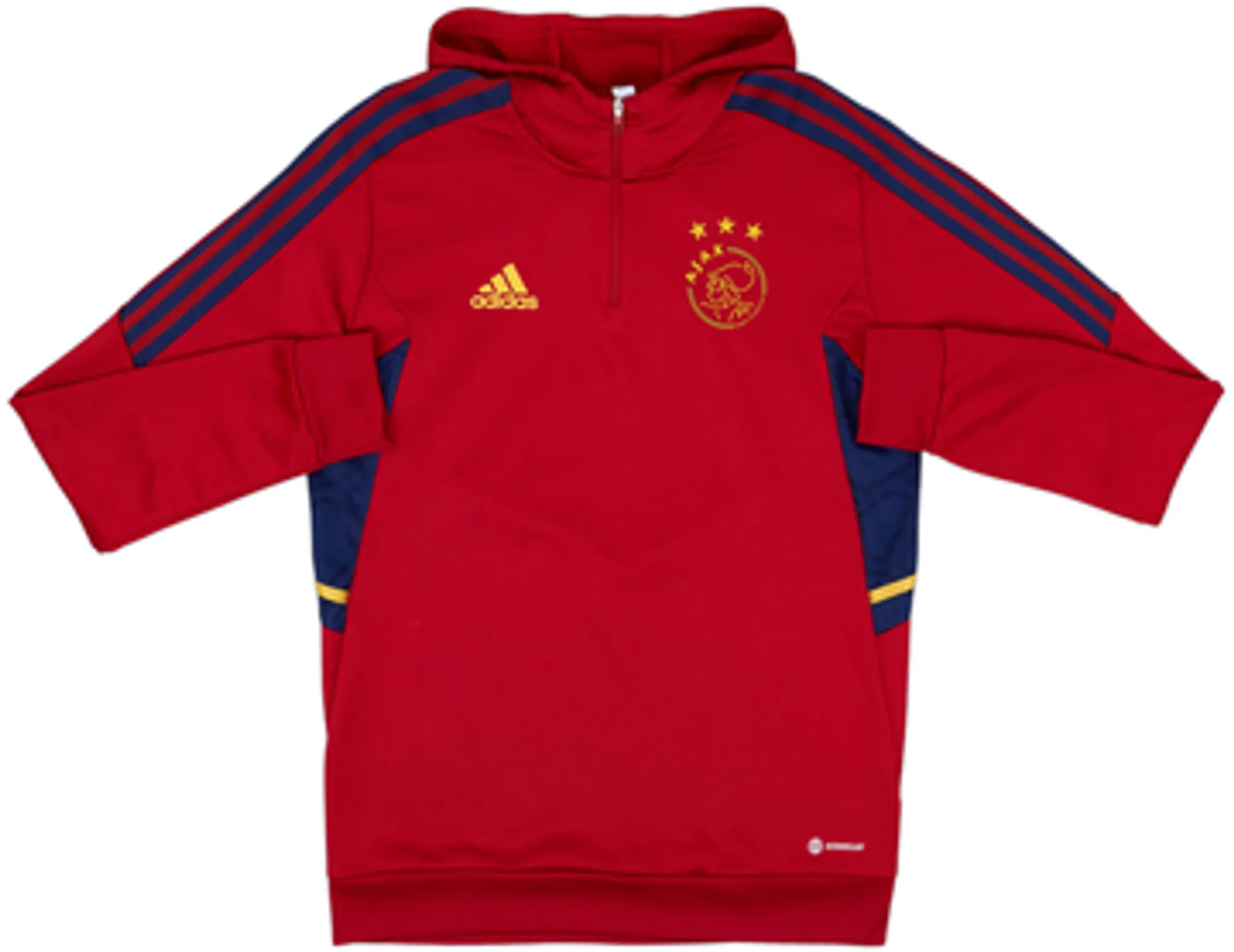 2022-23 Ajax adidas 1/4 Zip Hooded Drill Top - 10/10 - (M)