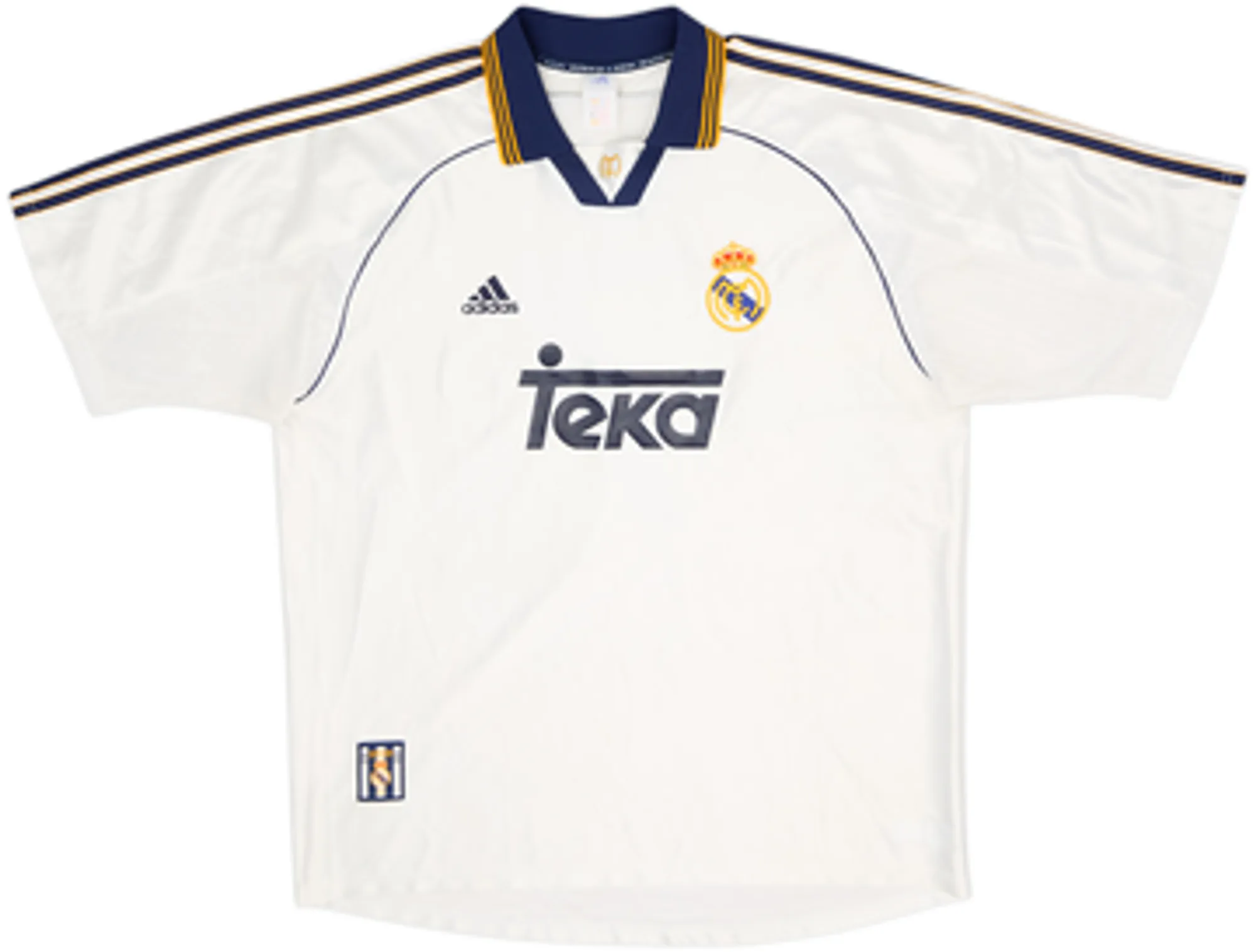 adidas Real Madrid Mens SS Home Shirt 1998/00