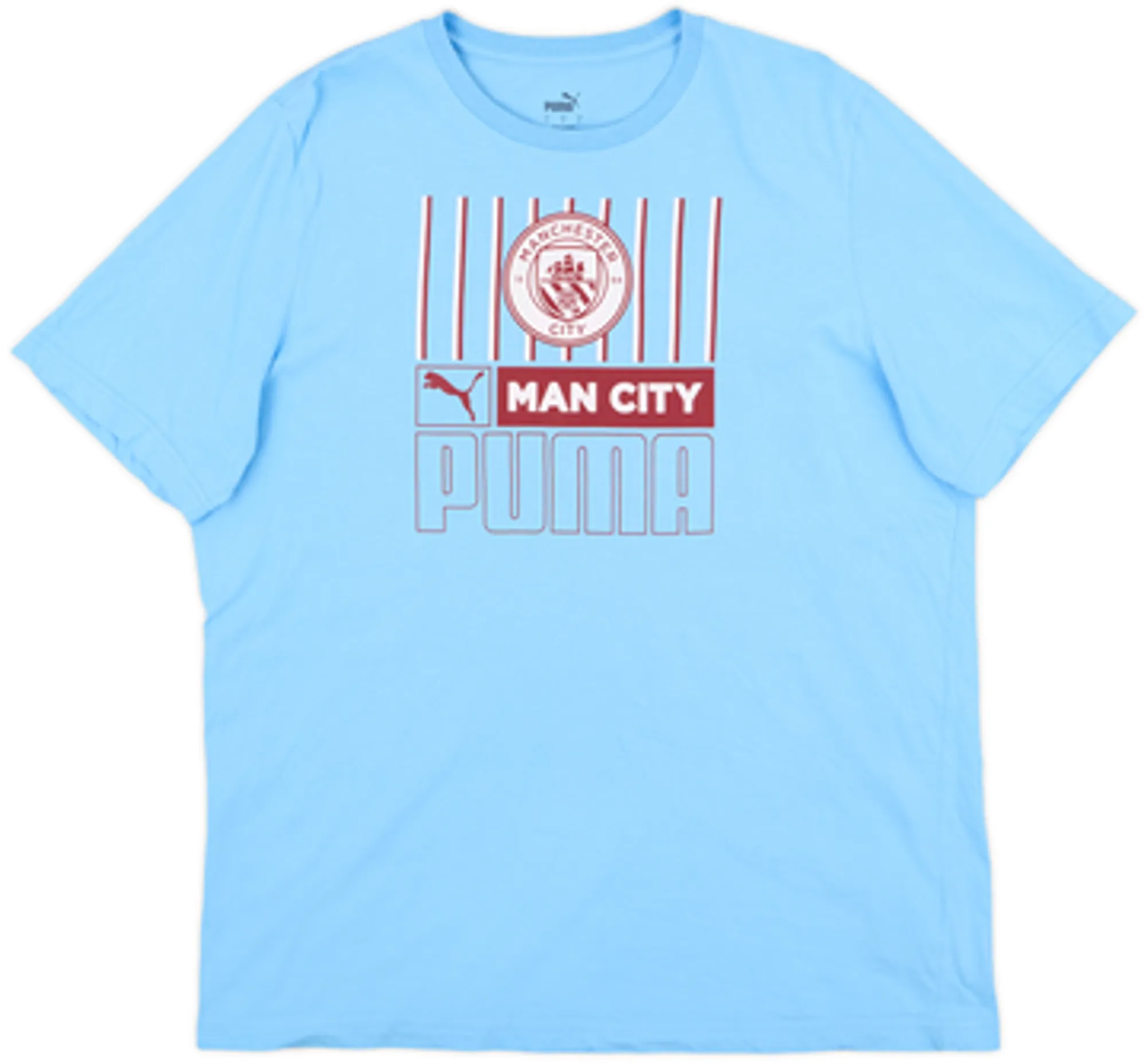 2022-23 Manchester City Puma Cotton Tee - 9/10 - (L)
