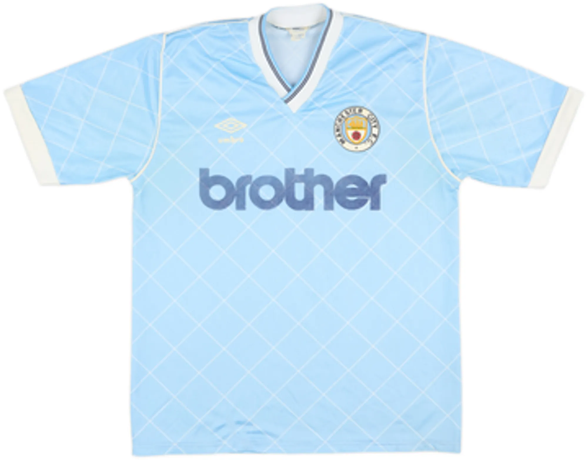 Umbro Manchester City Mens SS Home Shirt 1987/89