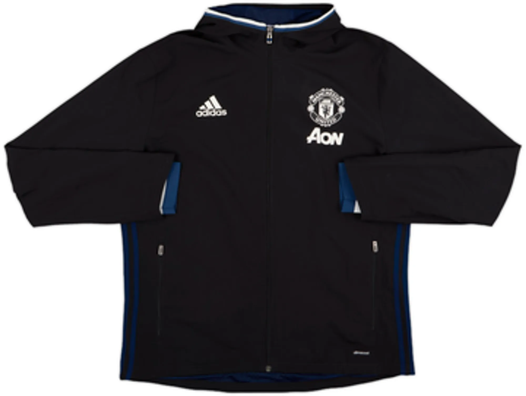 2016-17 Manchester United adidas Hooded Track Jacket - 9/10 - (L)
