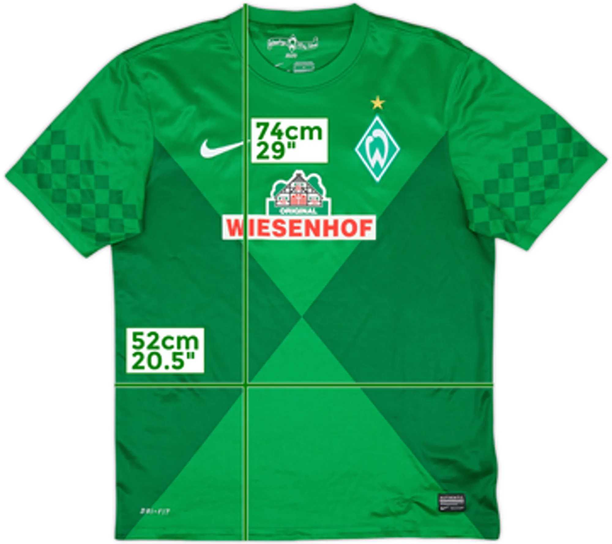 Nike Werder Bremen Mens SS Home Shirt 2012/13