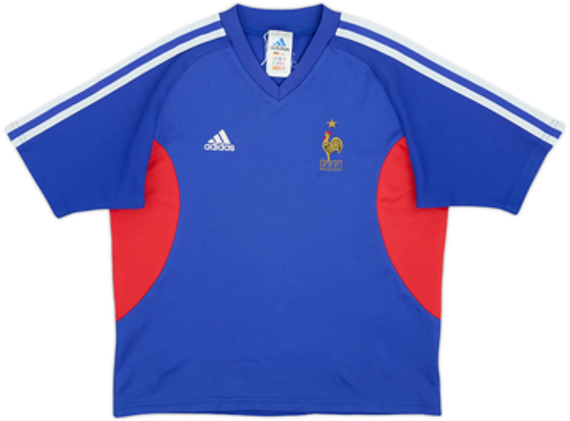 adidas France Boys SS Home Shirt 2002