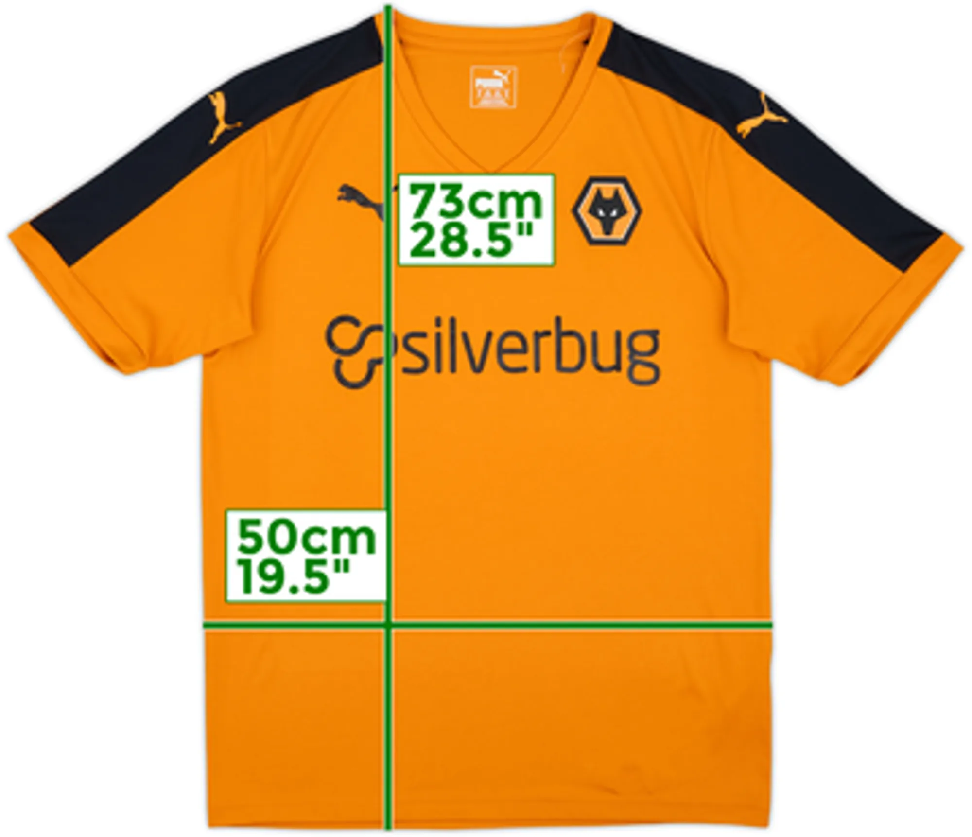 Puma Wolverhampton Wanderers Mens SS Home Shirt 2015/16
