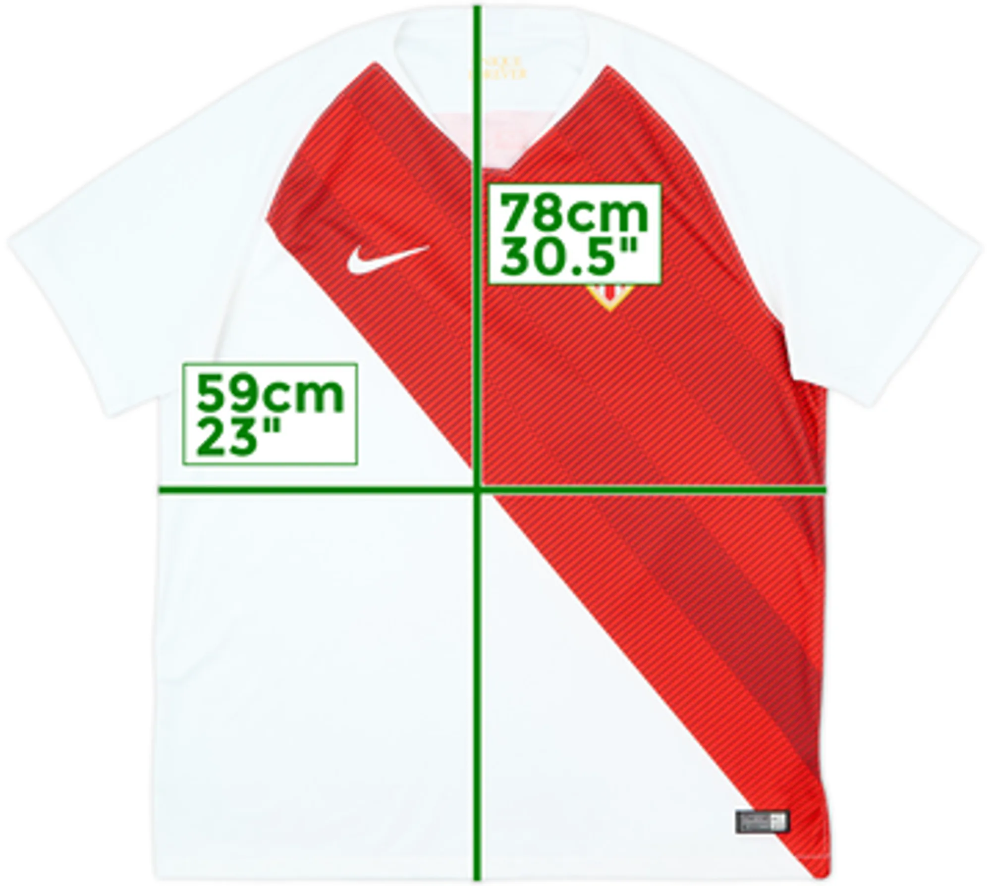 Nike Monaco Mens SS Home Shirt 2018/19