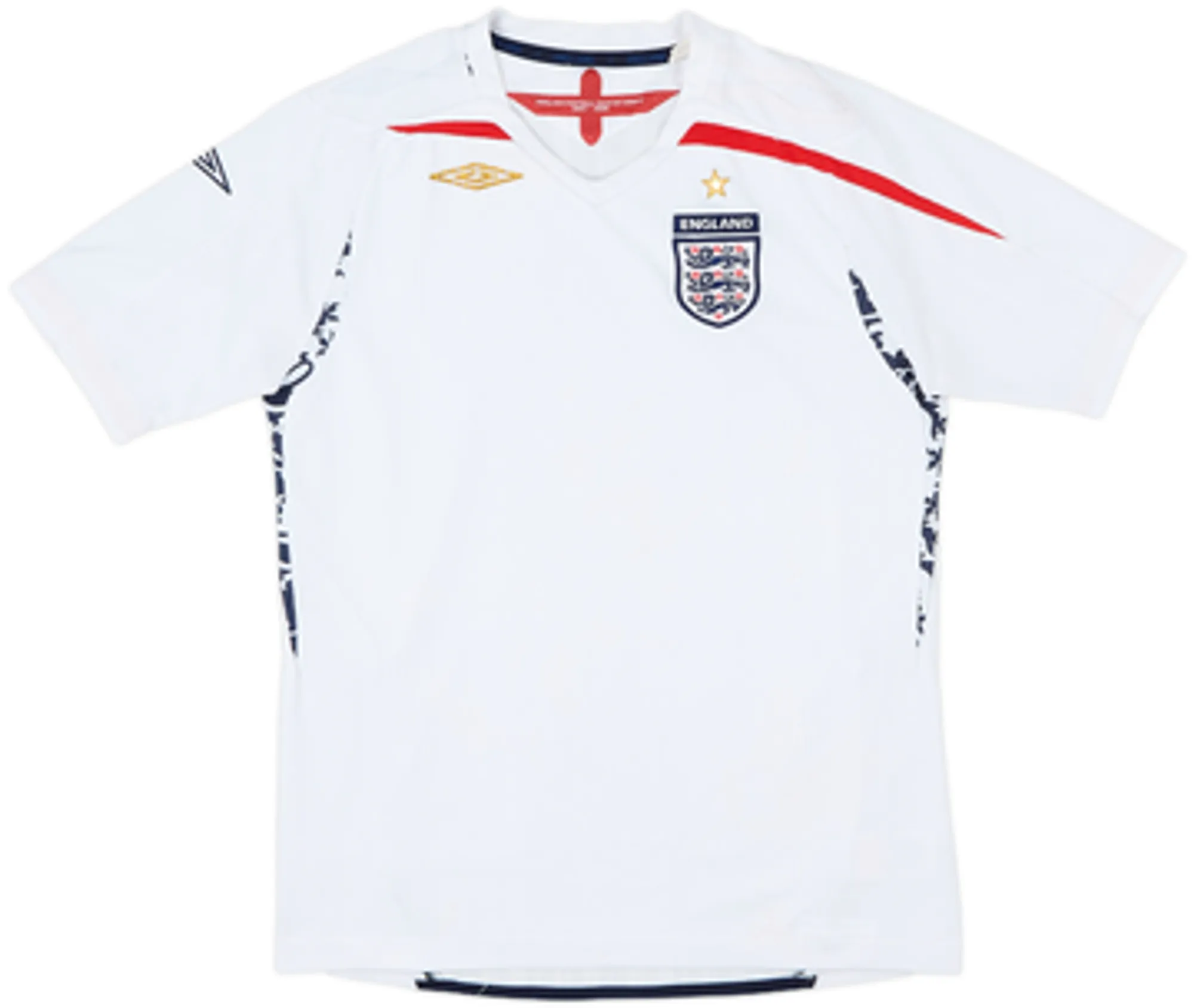 Umbro England Boys SS Home Shirt 2007