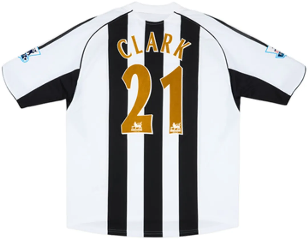 adidas Newcastle United Mens SS Player Issue Home Shirt 2005/06