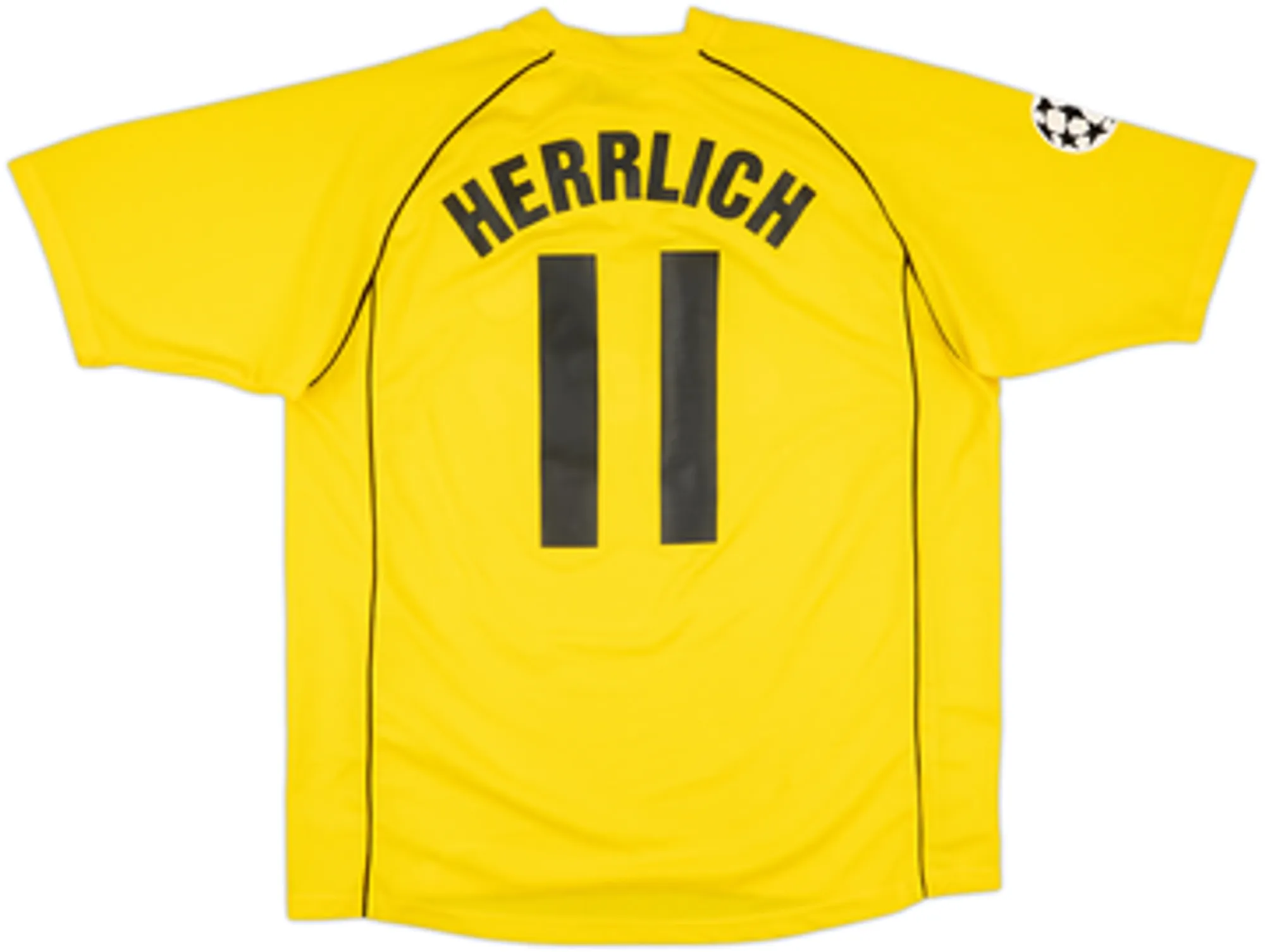 Champion Borussia Dortmund Mens SS Player Issue Home Champions League Shirt 2001/02