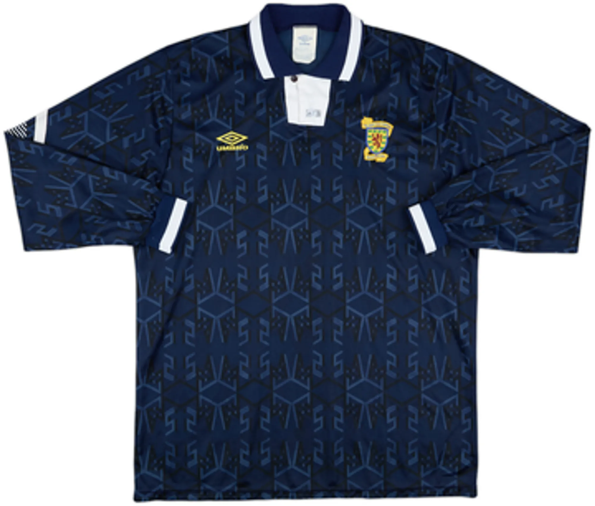 Umbro Scotland Mens LS Player Issue Home Shirt 1992