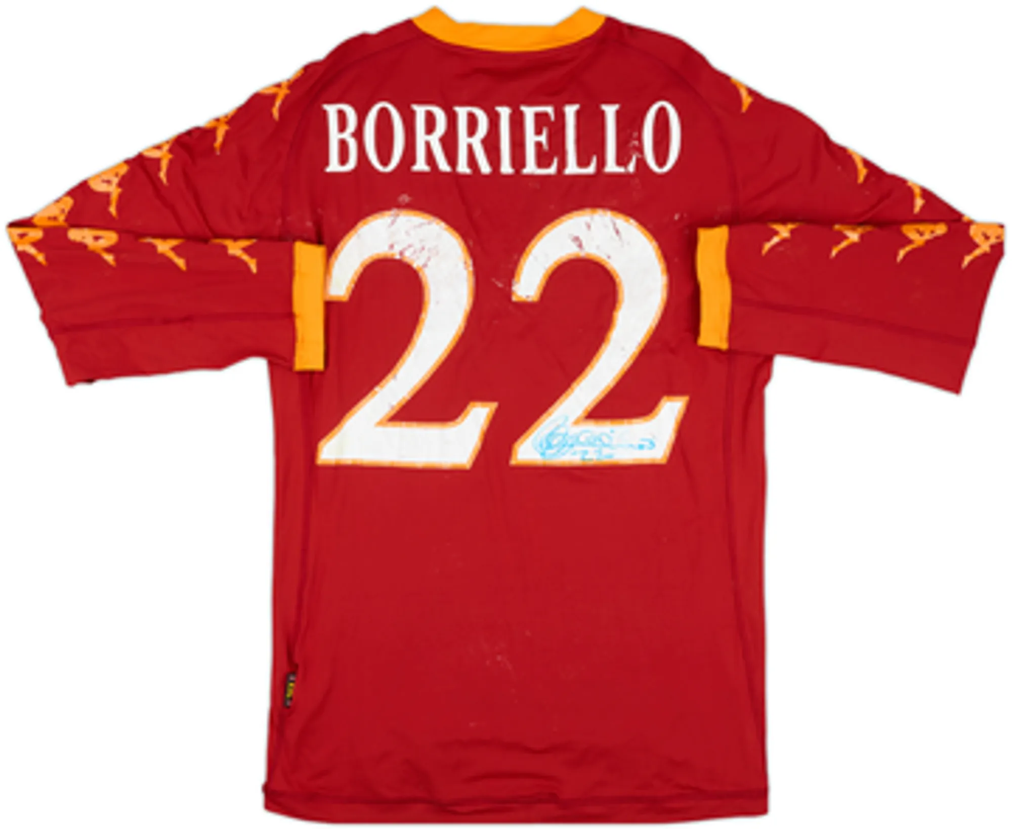 Kappa Roma Mens LS Player Issue Home Shirt 2010/11