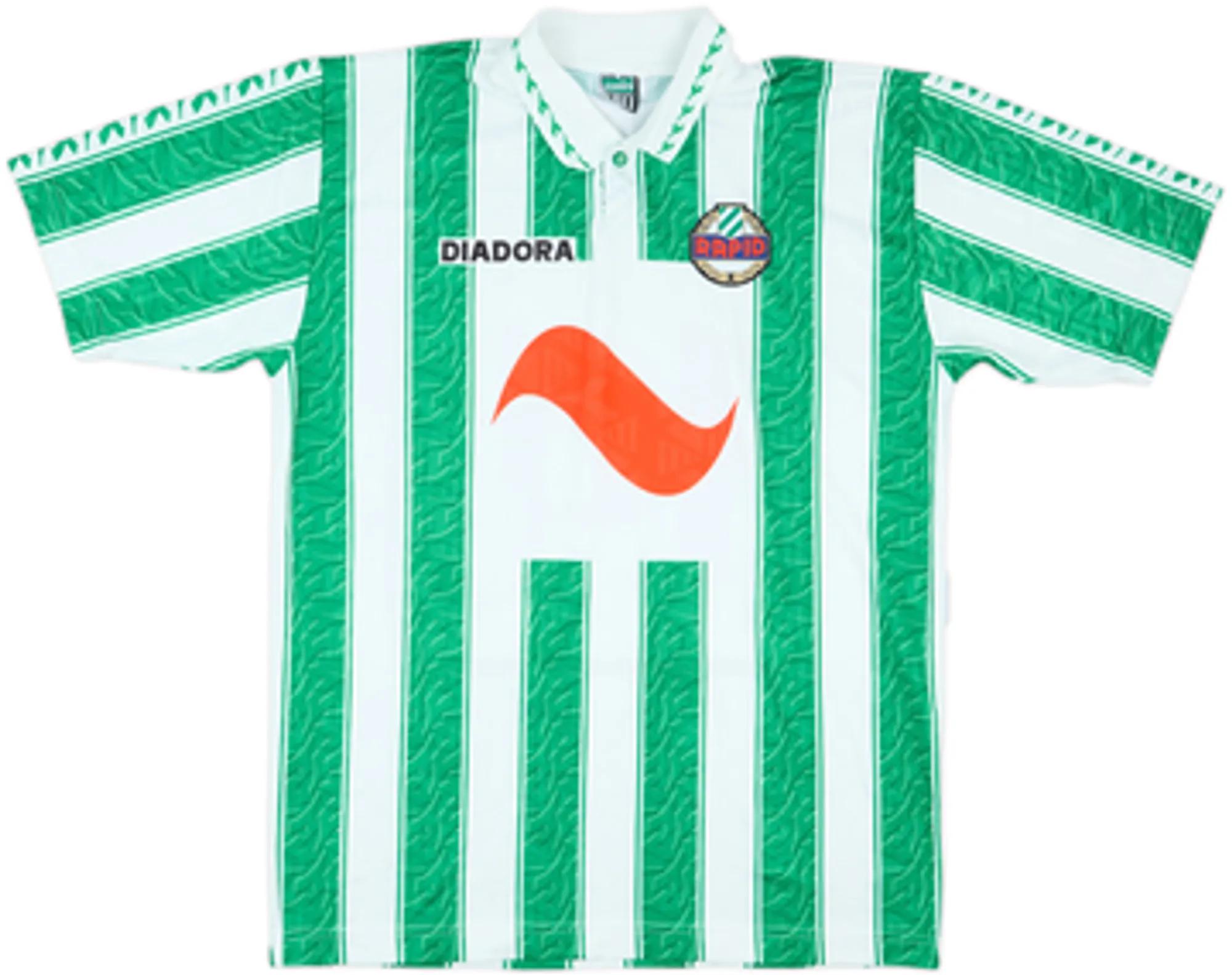 Diadora Rapid Vienna Mens SS Player Issue Home Shirt 1996/98