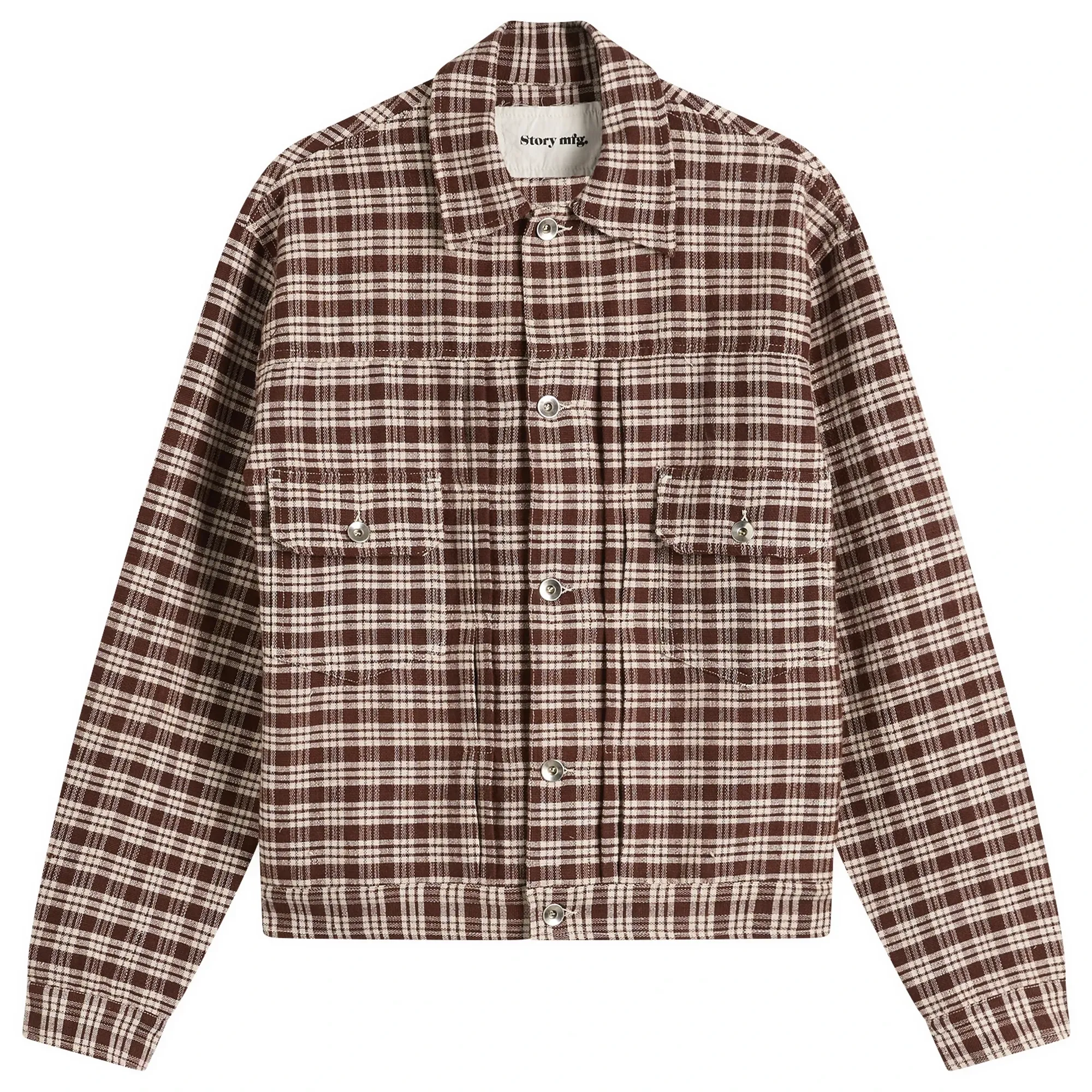 Story mfg. Men's Tuesday Jacket Wood Check Handloom