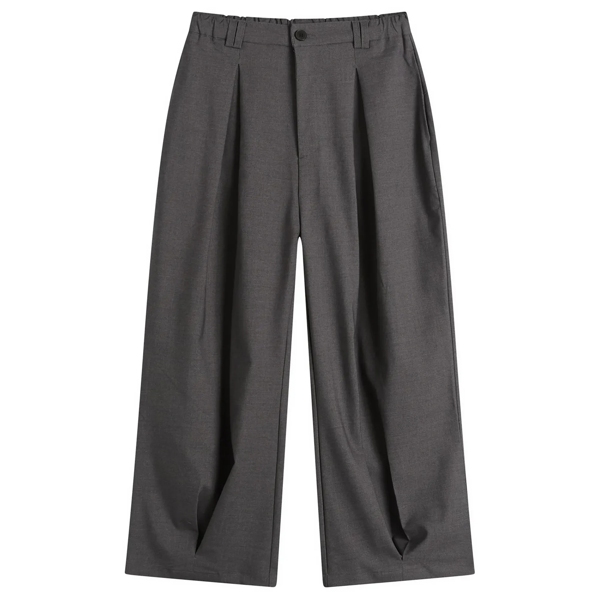 Anglan Men's Valley Tuck Trousers Charcoal