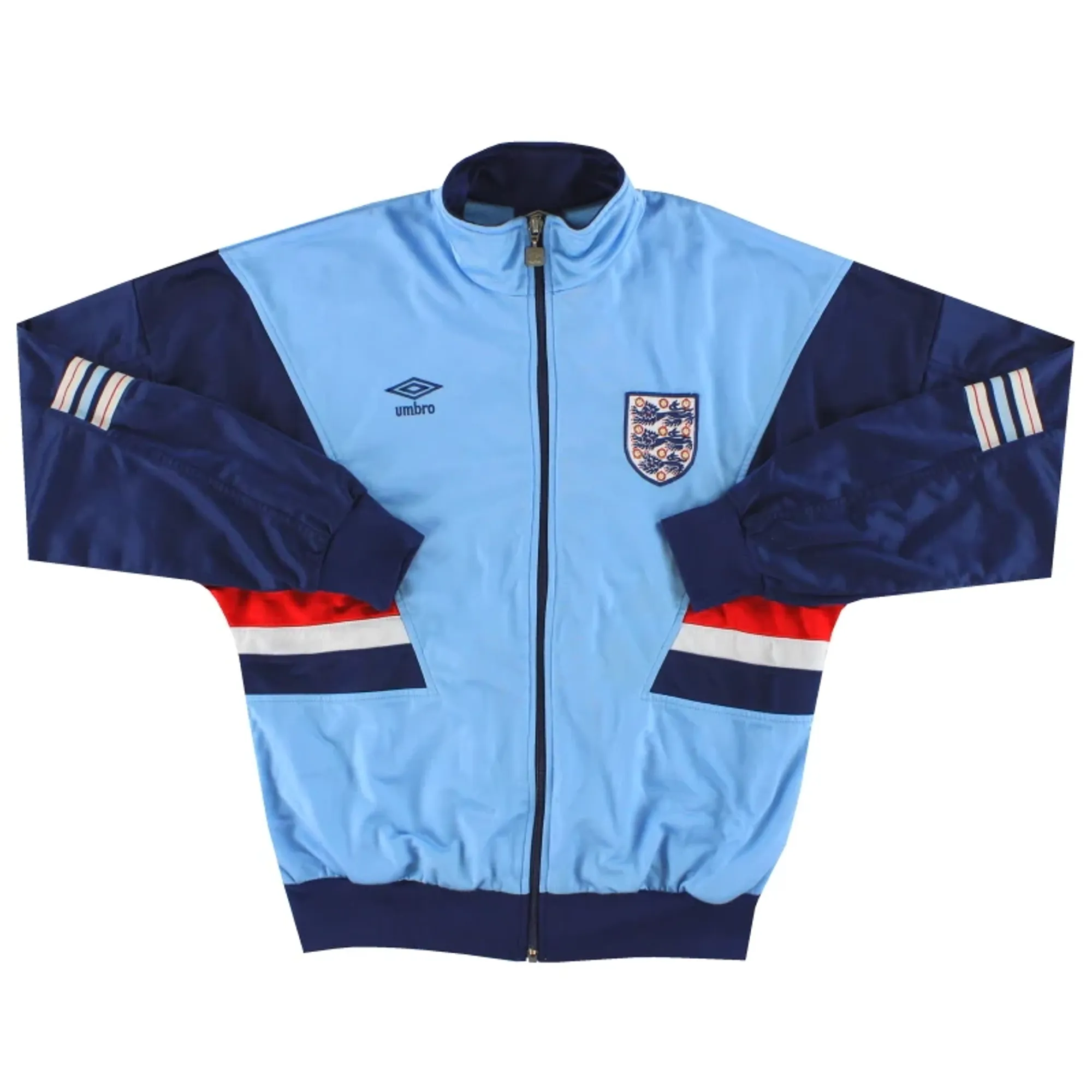 1987-90 England Umbro Track Jacket L - England / Excellent 