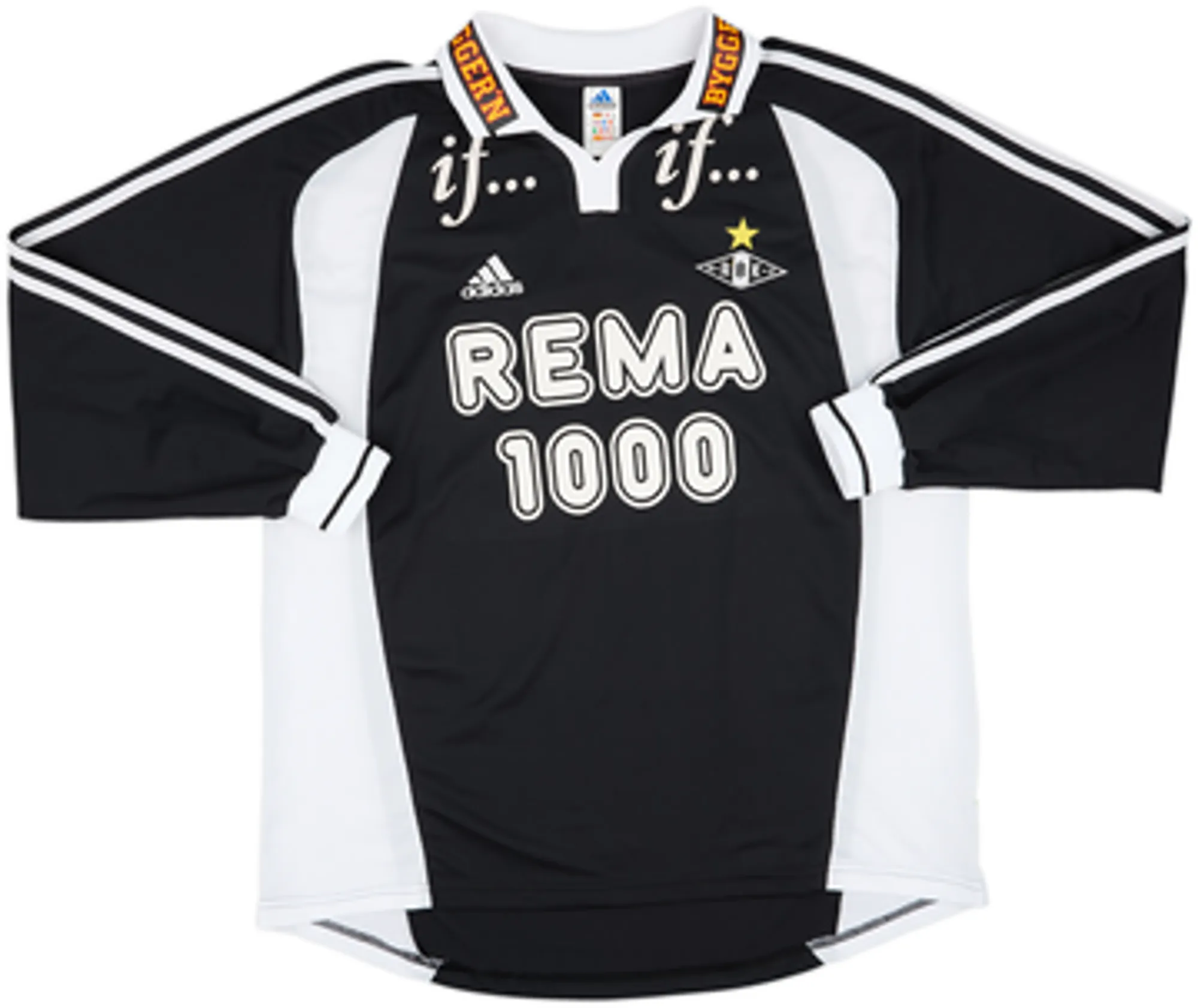 adidas Rosenborg Mens LS Player Issue Away Shirt 2001/02