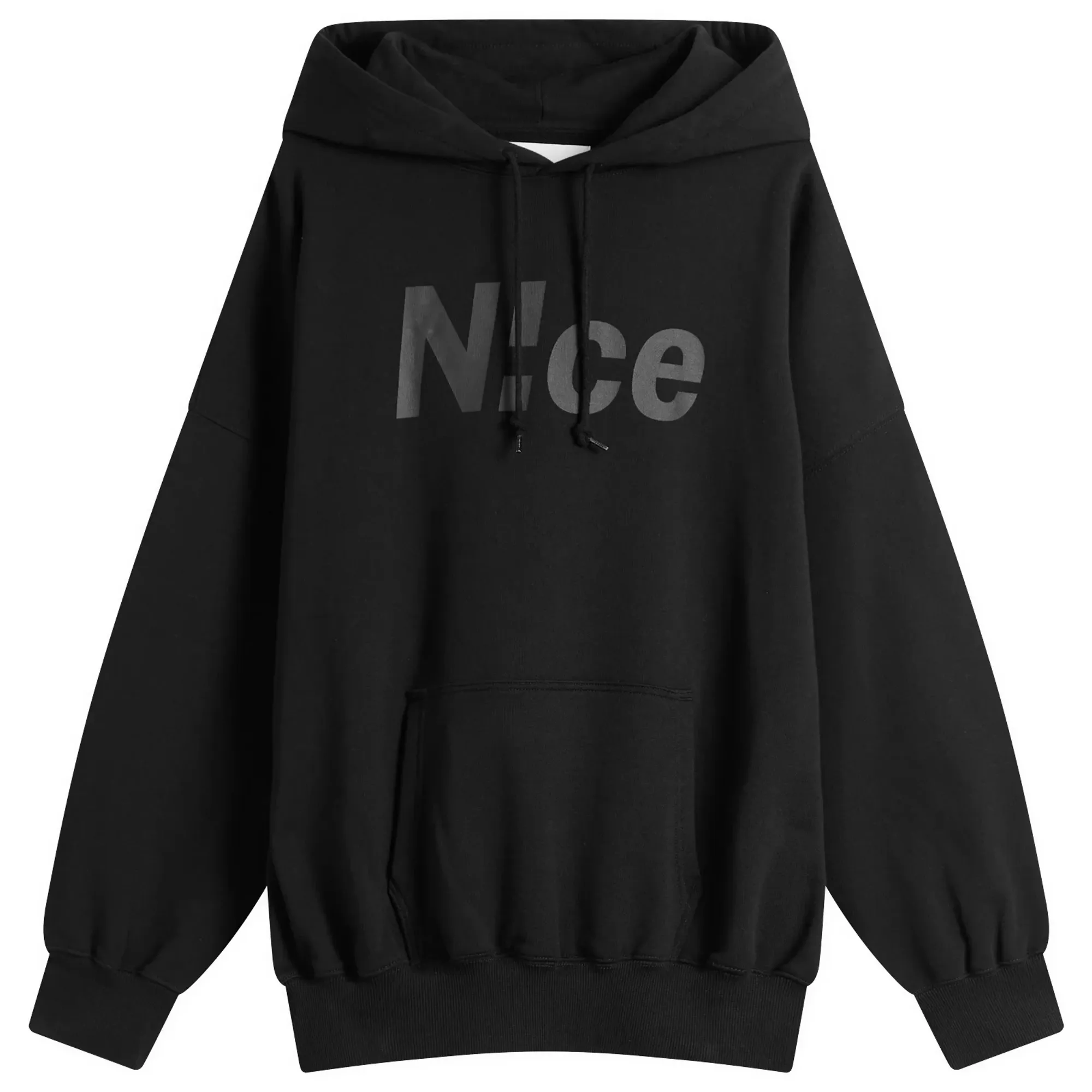N!CE Men's Logo Hoodie Black