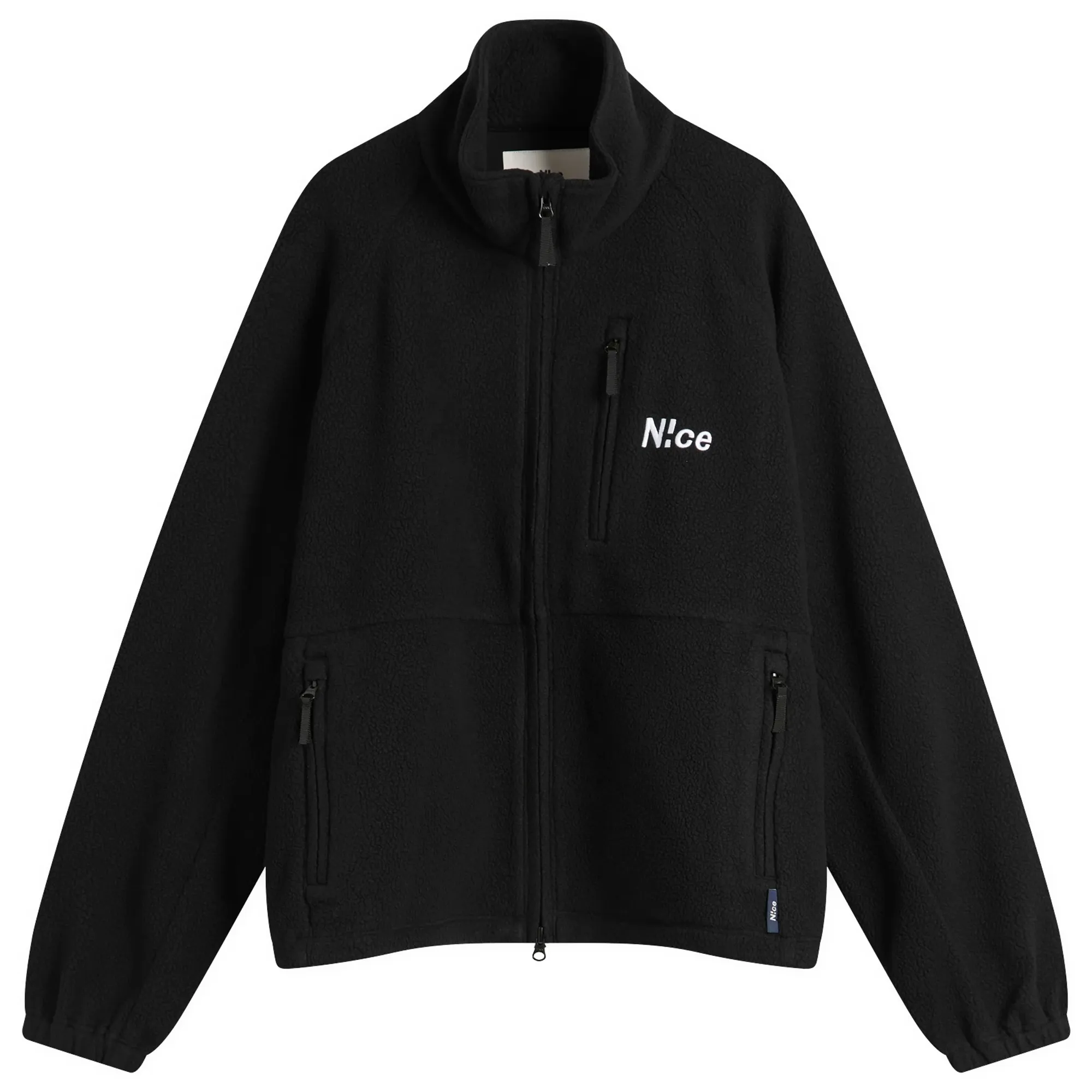 N!CE Men's POLARTEC® Fleece Jacket Black