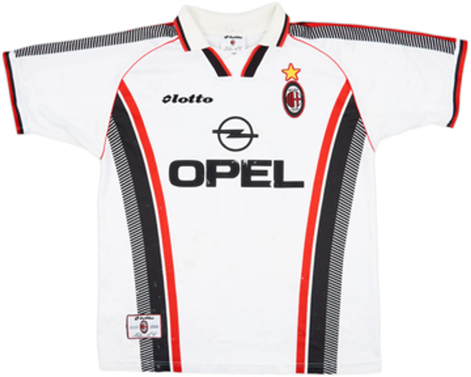 Lotto AC Milan Mens SS Away Shirt 1997/98