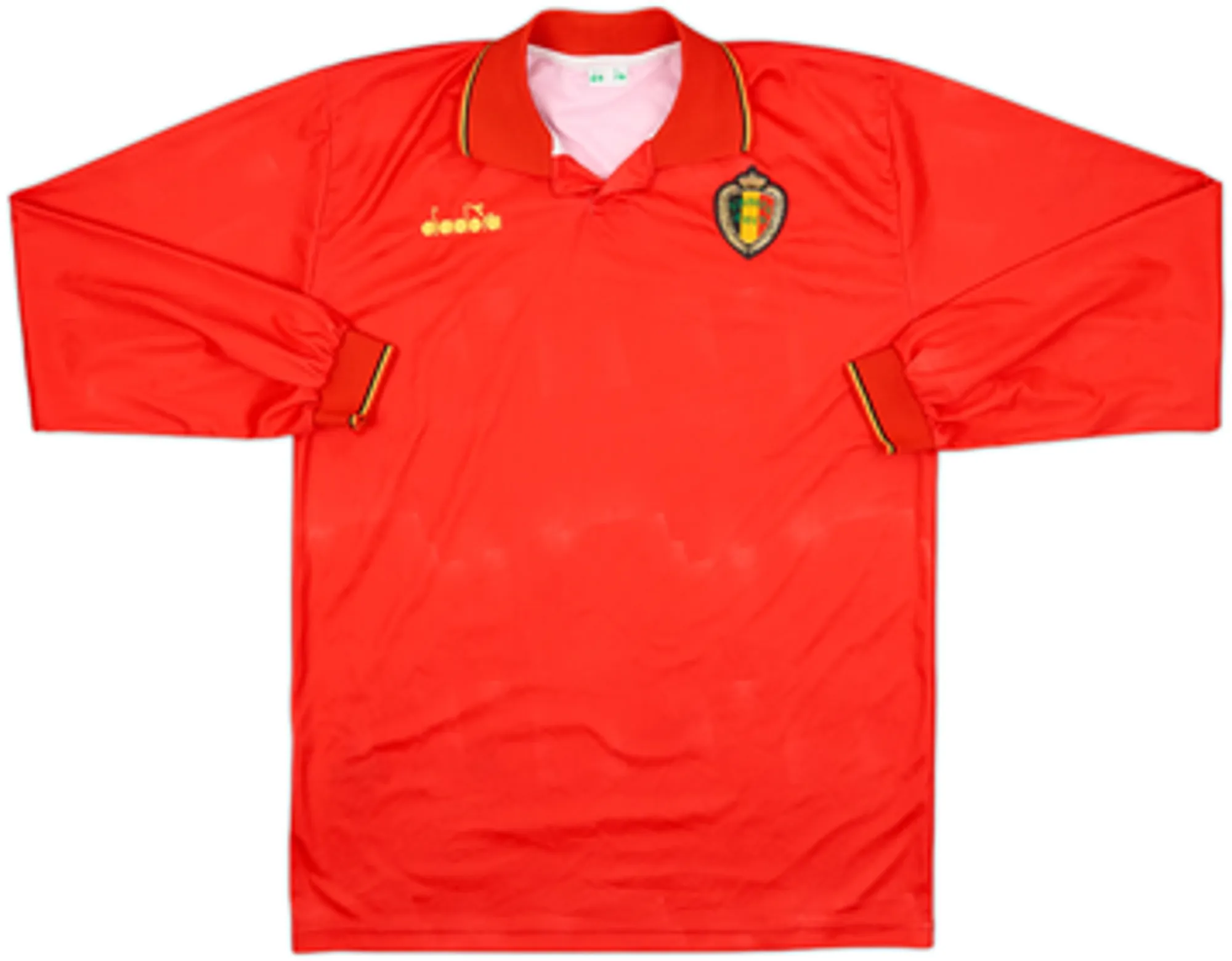 Diadora Belgium Mens LS Home Shirt 1992
