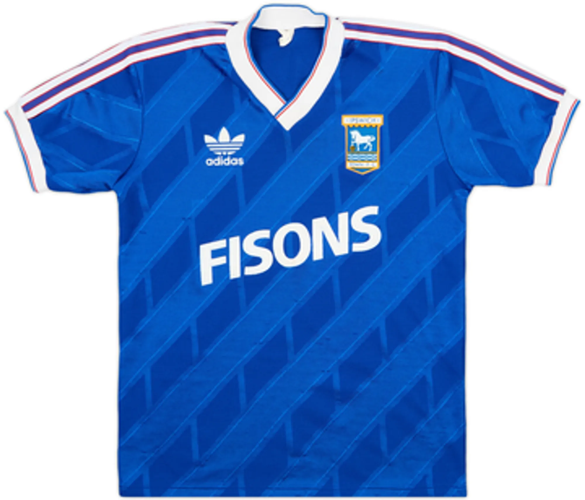 adidas Ipswich Town Mens SS Home Shirt 1986/87