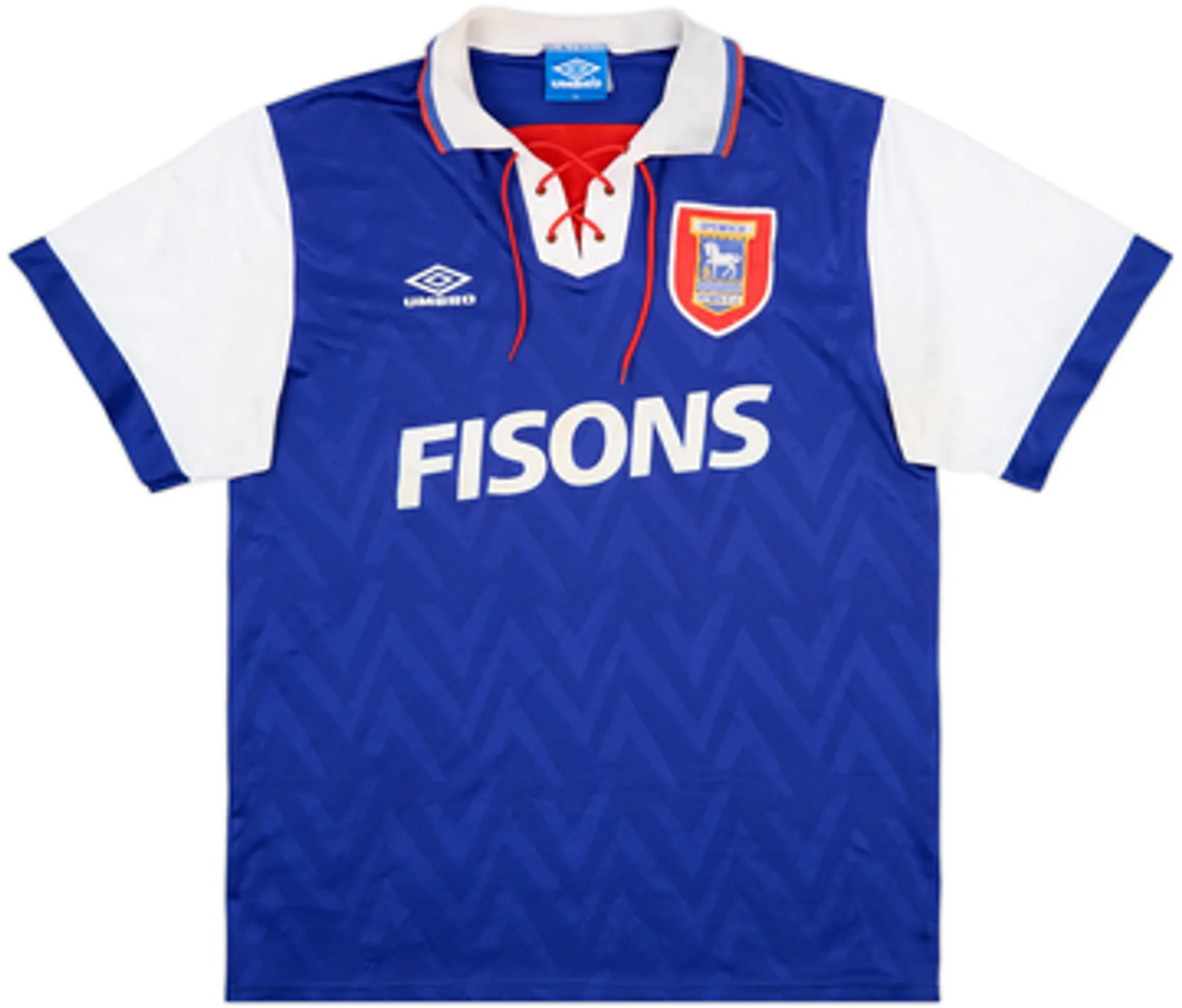 Umbro Ipswich Town Mens SS Home Shirt 1992/94