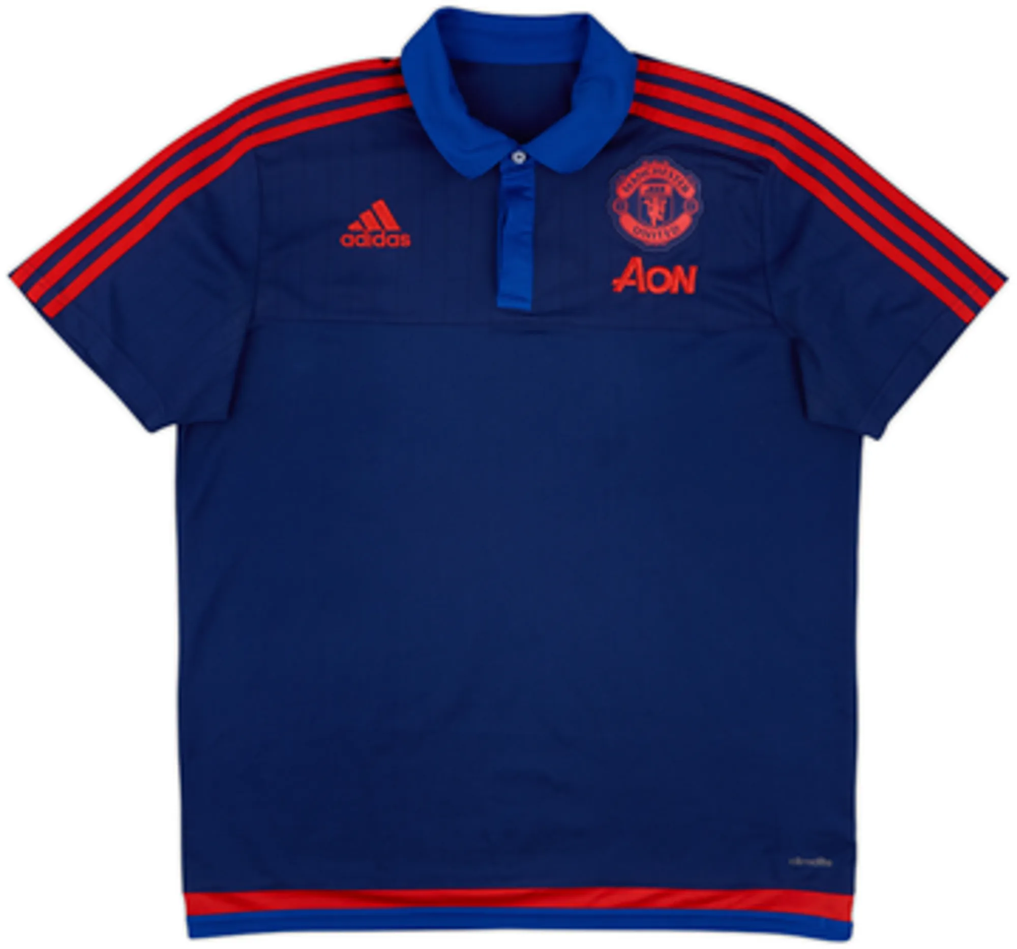 2015-16 Manchester United adidas Polo Shirt - 8/10 - (L)