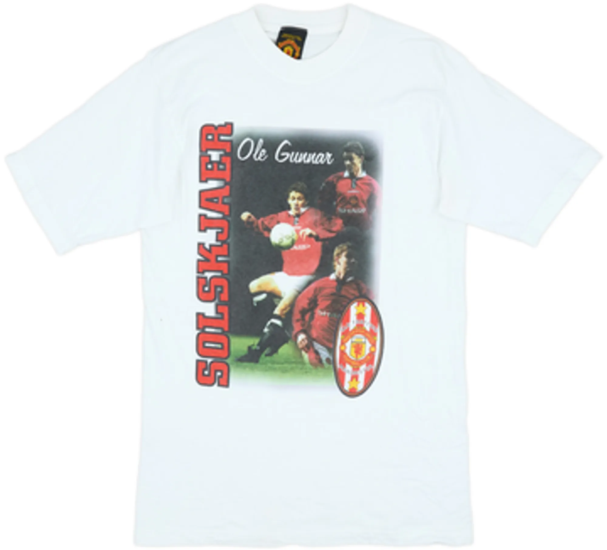 1996-98 Manchester United Graphic Tee - 9/10 - (S)