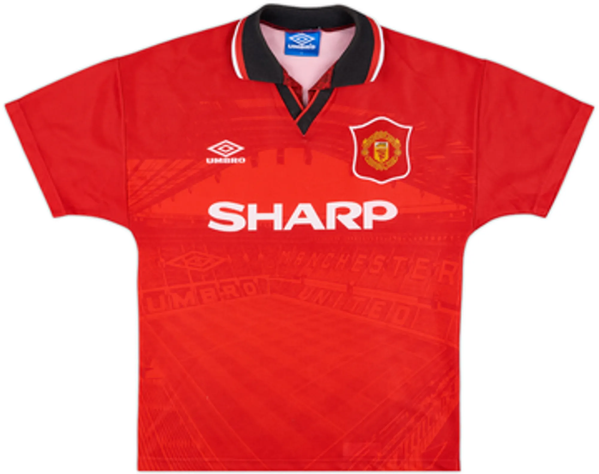 Umbro Manchester United Mens SS Home Shirt 1994/96