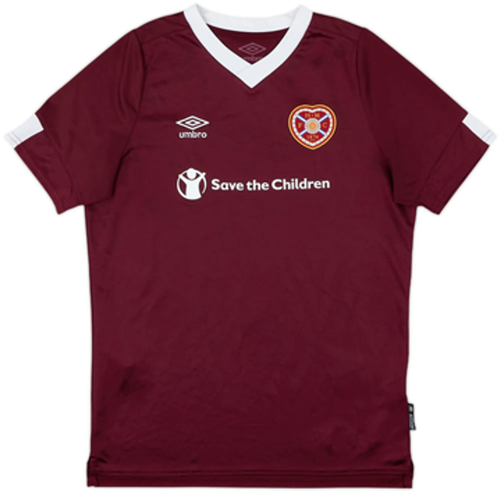 Umbro Heart of Midlothian Boys SS Home Shirt 2019/20