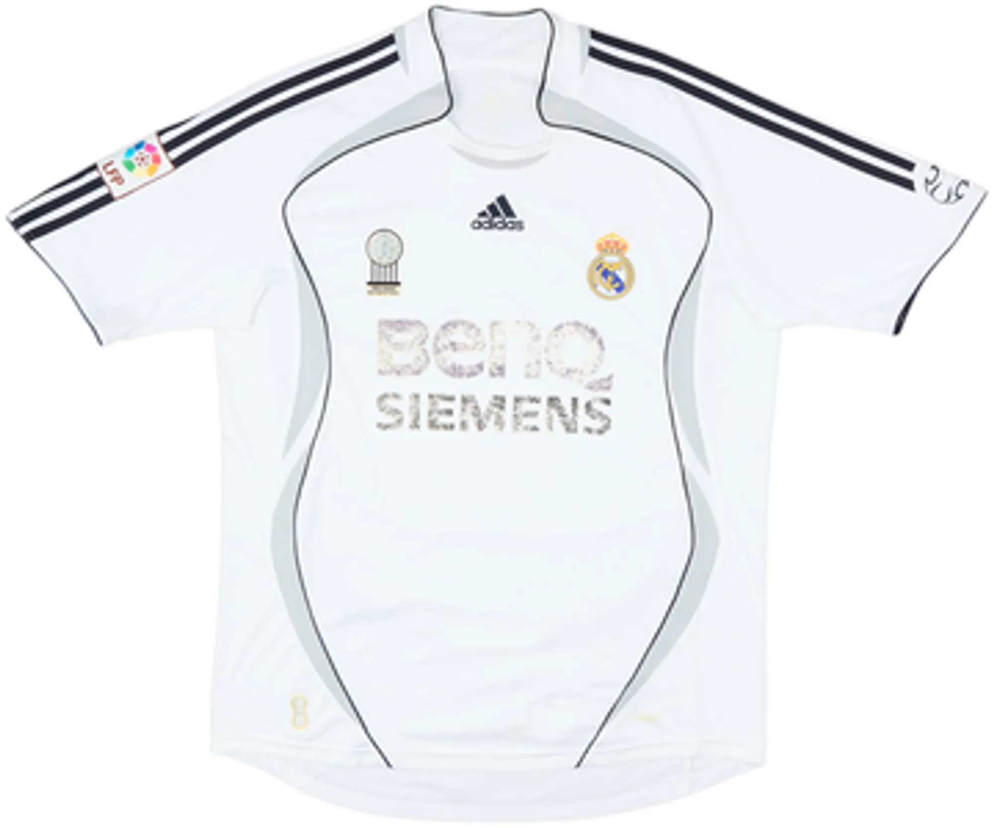 adidas Real Madrid Mens SS Home Shirt 2006/07