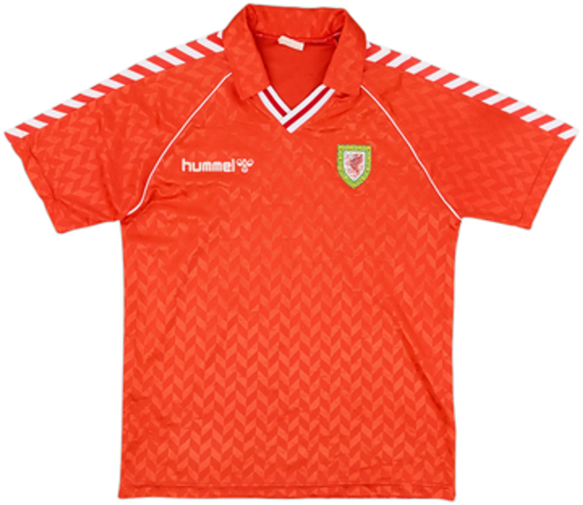 Hummel Wales Mens SS Home Shirt 1988