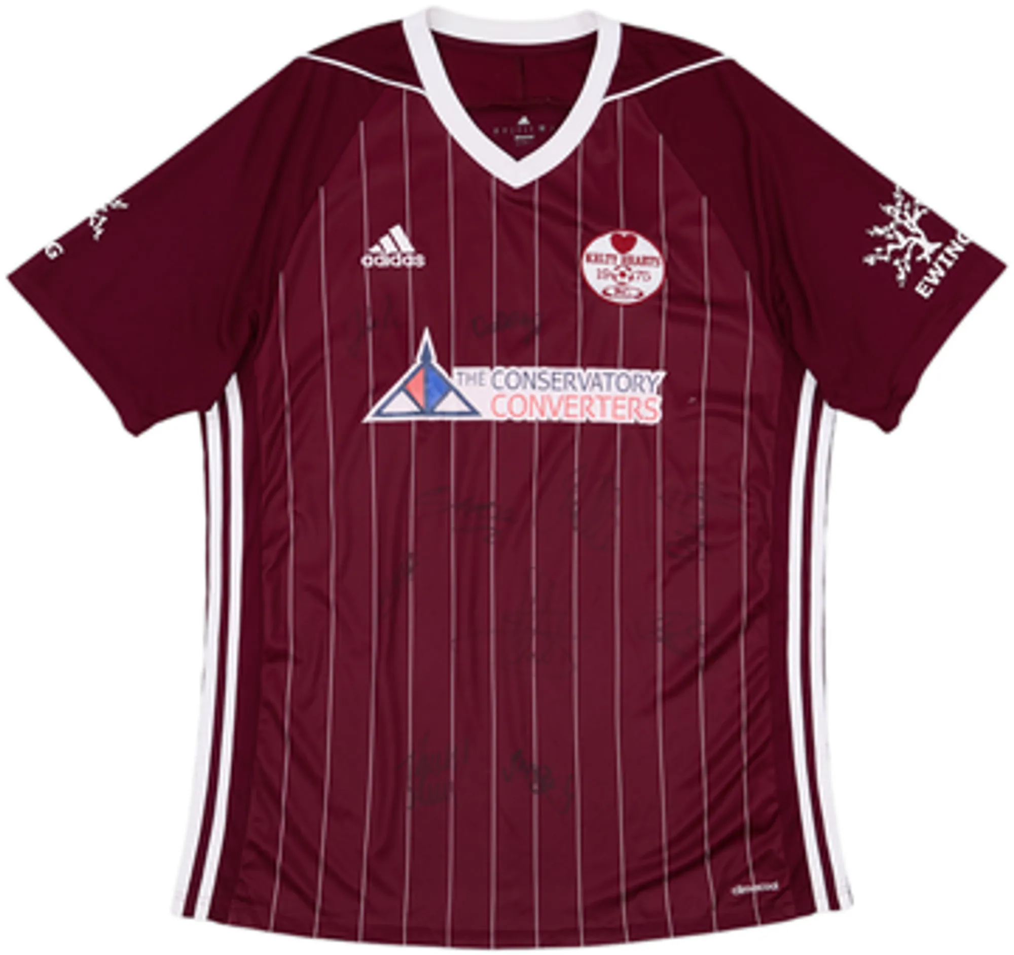 adidas Heart of Midlothian Mens SS Home Shirt 2017/18