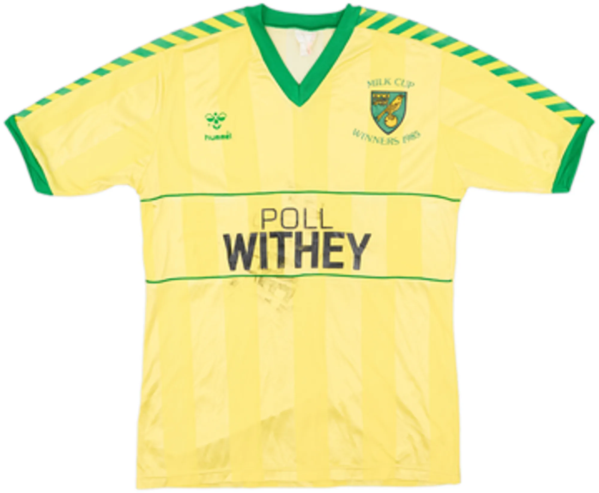 Hummel Norwich City Mens SS Home Shirt 1985/86